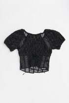 【プランク プロジェクト/PRANK PROJECT】のスモッキングパフトップ / Smocking Puff Top BLK(ブラック)|ID: prp329100004456324 ipo3291000000031184104