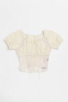 【プランク プロジェクト/PRANK PROJECT】のスモッキングパフトップ / Smocking Puff Top WHT(ホワイト)|ID: prp329100004456324 ipo3291000000031184105