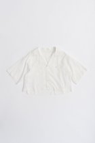 【プランク プロジェクト/PRANK PROJECT】のシアーオープンカラーシャツ / Sheer Open Collar Shirt WHT(ホワイト)|ID: prp329100004456325 ipo3291000000031184108