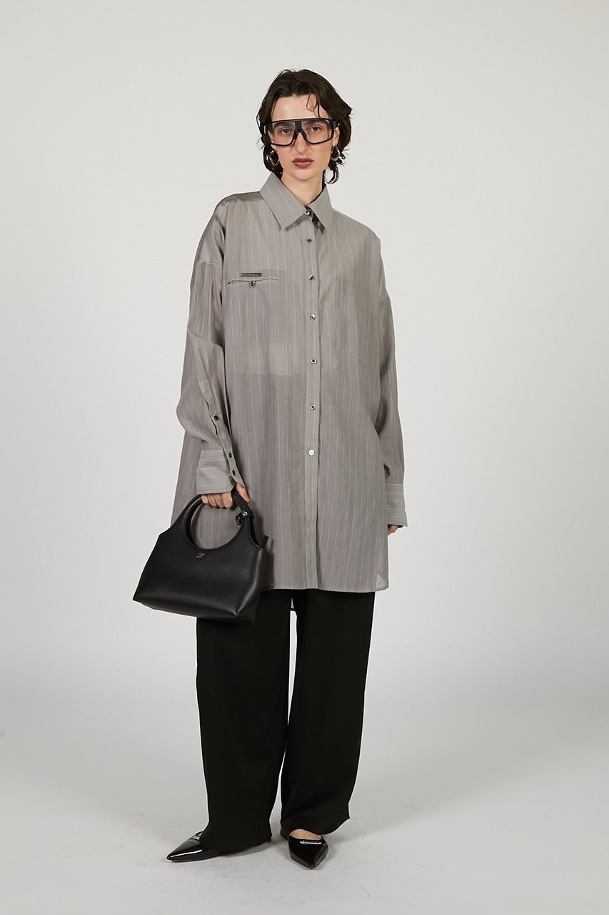 【プランク プロジェクト/PRANK PROJECT】のコットンボイルビッグシャツ / Cotton Voile Big Shirt 人気、トレンドファッション・服の通販 founy(ファニー) 　ファッション　Fashion　レディースファッション　WOMEN　トップス・カットソー　Tops/Tshirt　シャツ/ブラウス　Shirts/Blouses　ショート　Short　シルク　Silk　スリーブ　Sleeve　ビッグ　Big　ヨーク　Yoke　other-7|ID: prp329100004456326 ipo3291000000031323914