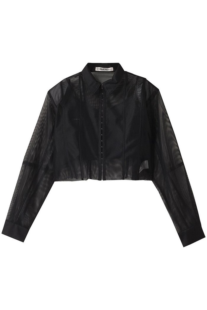 【プランク プロジェクト/PRANK PROJECT】のビスチェレイヤードメッシュシャツ / Bustier Layered Mesh Shirt インテリア・キッズ・メンズ・レディースファッション・服の通販 founy(ファニー) https://founy.com/ ファッション Fashion レディースファッション Fashion for Women トップス・カットソー Cut & Sew Tops シャツ・ブラウス・オフィスカジュアル Elegant Blouses & Button-Ups ビスチェ Bustiers & Corset Tops / Layered Bustier Style オーガンジー Organza Fabric シアー Sheer, See-Through ショート Short, Short Length スリーブ Sleeve, Long Sleeve / Short Sleeve ドッキング Docking, Mixed Material ビスチェ Bustier, Corset Top フロント Front, Front Design メッシュ Mesh, Net Fabric 夏 Summer |ID: prp329100004456327 ipo3291000000032905344