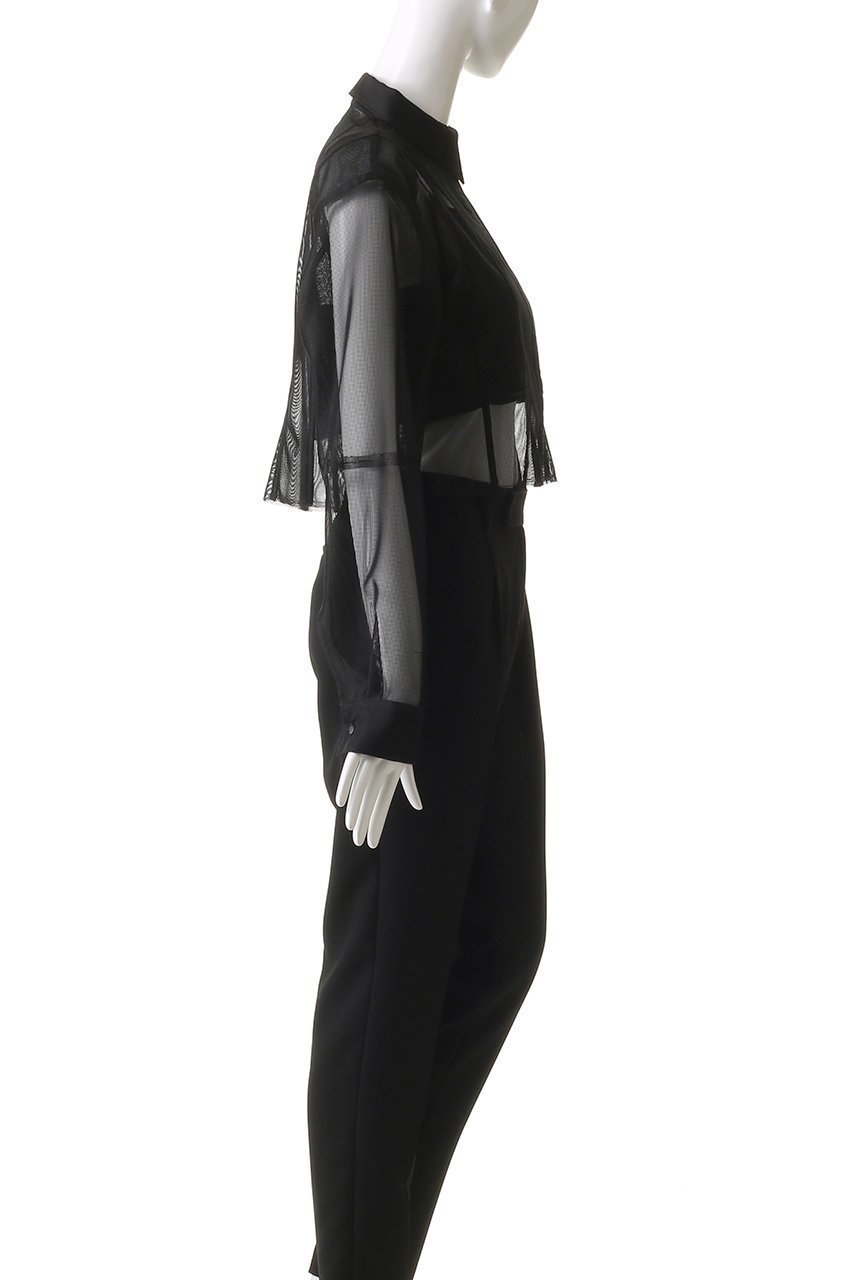 【プランク プロジェクト/PRANK PROJECT】のビスチェレイヤードメッシュシャツ / Bustier Layered Mesh Shirt 人気、トレンドファッション・服の通販 founy(ファニー) 　ファッション　Fashion　レディースファッション　Fashion for Women　トップス・カットソー　Cut & Sew Tops　シャツ・ブラウス・オフィスカジュアル　Elegant Blouses & Button-Ups　ビスチェ　Bustiers & Corset Tops / Layered Bustier Style　オーガンジー　Organza Fabric　シアー　Sheer, See-Through　ショート　Short, Short Length　スリーブ　Sleeve, Long Sleeve / Short Sleeve　ドッキング　Docking, Mixed Material　ビスチェ　Bustier, Corset Top　フロント　Front, Front Design　メッシュ　Mesh, Net Fabric　夏　Summer　other-3|ID: prp329100004456327 ipo3291000000035837792