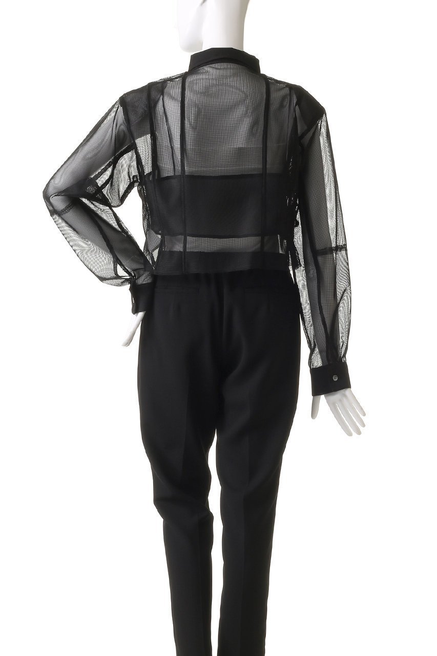 【プランク プロジェクト/PRANK PROJECT】のビスチェレイヤードメッシュシャツ / Bustier Layered Mesh Shirt 人気、トレンドファッション・服の通販 founy(ファニー) 　ファッション　Fashion　レディースファッション　Fashion for Women　トップス・カットソー　Cut & Sew Tops　シャツ・ブラウス・オフィスカジュアル　Elegant Blouses & Button-Ups　ビスチェ　Bustiers & Corset Tops / Layered Bustier Style　オーガンジー　Organza Fabric　シアー　Sheer, See-Through　ショート　Short, Short Length　スリーブ　Sleeve, Long Sleeve / Short Sleeve　ドッキング　Docking, Mixed Material　ビスチェ　Bustier, Corset Top　フロント　Front, Front Design　メッシュ　Mesh, Net Fabric　夏　Summer　other-4|ID: prp329100004456327 ipo3291000000035837794