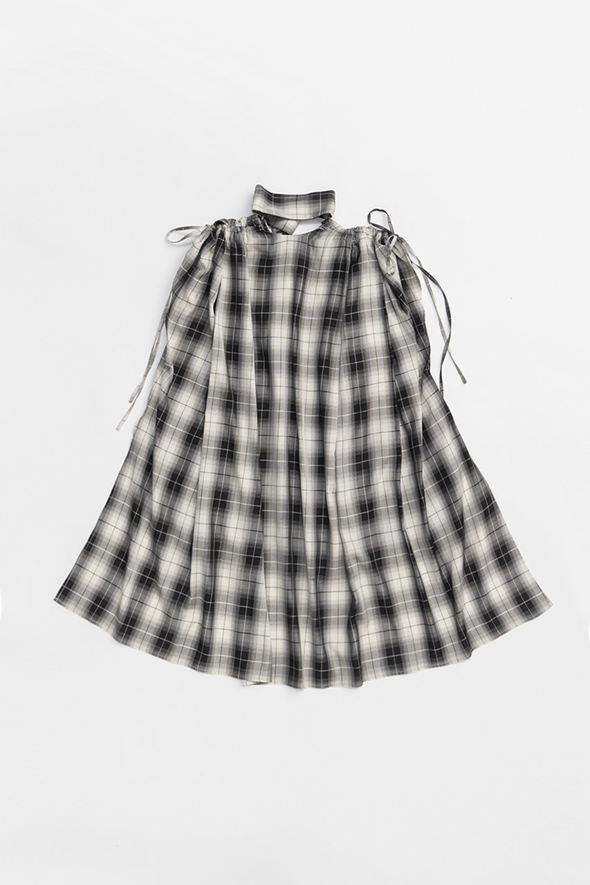 【プランク プロジェクト/PRANK PROJECT】のスカーフネックブラウス / Scarf Neck Blouse 人気、トレンドファッション・服の通販 founy(ファニー) 　ファッション　Fashion　レディースファッション　Fashion for Women　トップス・カットソー　Cut & Sew Tops　シャツ・ブラウス・オフィスカジュアル　Elegant Blouses & Button-Ups　おすすめ　Recommended / Our Picks　シアー　Sheer, See-Through　ショート　Short, Short Length　スカーフ　Scarf, Neckwear　スリーブ　Sleeve, Long Sleeve / Short Sleeve　チェック　Check, Plaid, Tartan　チュニック　Tunic, Long Top　ブロック　Block, Solid Block Pattern　other-4|ID: prp329100004456328 ipo3291000000036080813