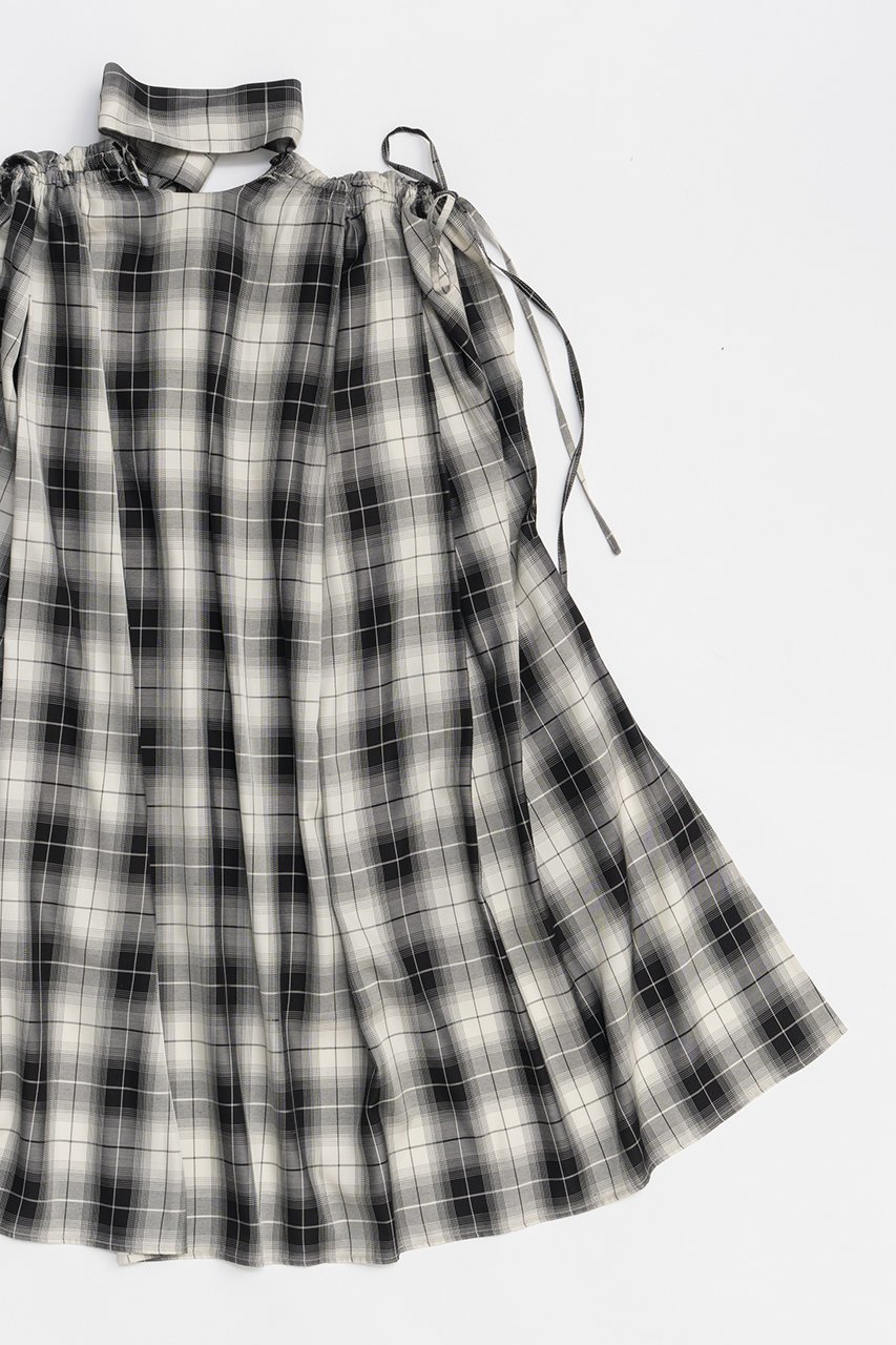 【プランク プロジェクト/PRANK PROJECT】のスカーフネックブラウス / Scarf Neck Blouse 人気、トレンドファッション・服の通販 founy(ファニー) 　ファッション　Fashion　レディースファッション　Fashion for Women　トップス・カットソー　Cut & Sew Tops　シャツ・ブラウス・オフィスカジュアル　Elegant Blouses & Button-Ups　おすすめ　Recommended / Our Picks　シアー　Sheer, See-Through　ショート　Short, Short Length　スカーフ　Scarf, Neckwear　スリーブ　Sleeve, Long Sleeve / Short Sleeve　チェック　Check, Plaid, Tartan　チュニック　Tunic, Long Top　ブロック　Block, Solid Block Pattern　other-6|ID: prp329100004456328 ipo3291000000036080815