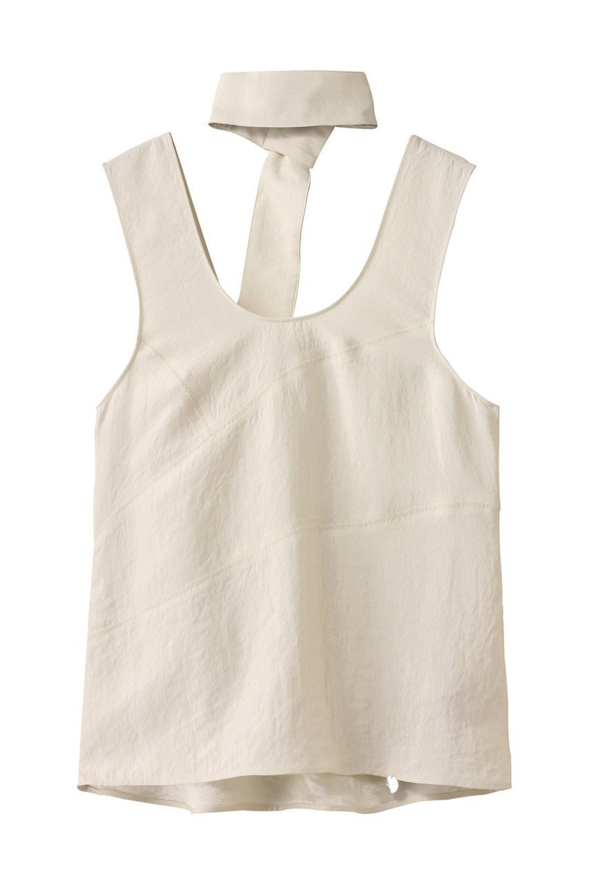 【プランク プロジェクト/PRANK PROJECT】のスカーフサテンタンク / Scarf Satin Tank インテリア・キッズ・メンズ・レディースファッション・服の通販 founy(ファニー) 　ファッション　Fashion　レディースファッション　Fashion for Women　トップス・カットソー　Cut & Sew Tops　キャミソール&ノースリーブ　Camisoles & Sleeveless Tops　シャツ・ブラウス・オフィスカジュアル　Elegant Blouses & Button-Ups　ロングTシャツ・Tシャツ　Longline T-Shirts & Tees　カットソー・ベーシックTシャツ　Cut-and-Sewn Tops / Stretch Tees & Basics　おすすめ　Recommended / Our Picks　キャミソール　Camisole, Spaghetti Strap Top　サテン　Satin, Glossy Fabric　スカーフ　Scarf, Neckwear　セットアップ　Set-Up, Coordinated Outfit　タンク　Tank Top, Sleeveless Top　ツイル　Twist, Twisted Detail　デニム　Denim, Jeans Material　IVR(アイボリー)|ID: prp329100004456330 ipo3291000000032841045