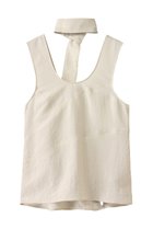 【プランク プロジェクト/PRANK PROJECT】のスカーフサテンタンク / Scarf Satin Tank IVR(アイボリー)|ID:prp329100004456330