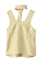 【プランク プロジェクト/PRANK PROJECT】のスカーフサテンタンク / Scarf Satin Tank L.YEL(ライトイエロー)|ID:prp329100004456330