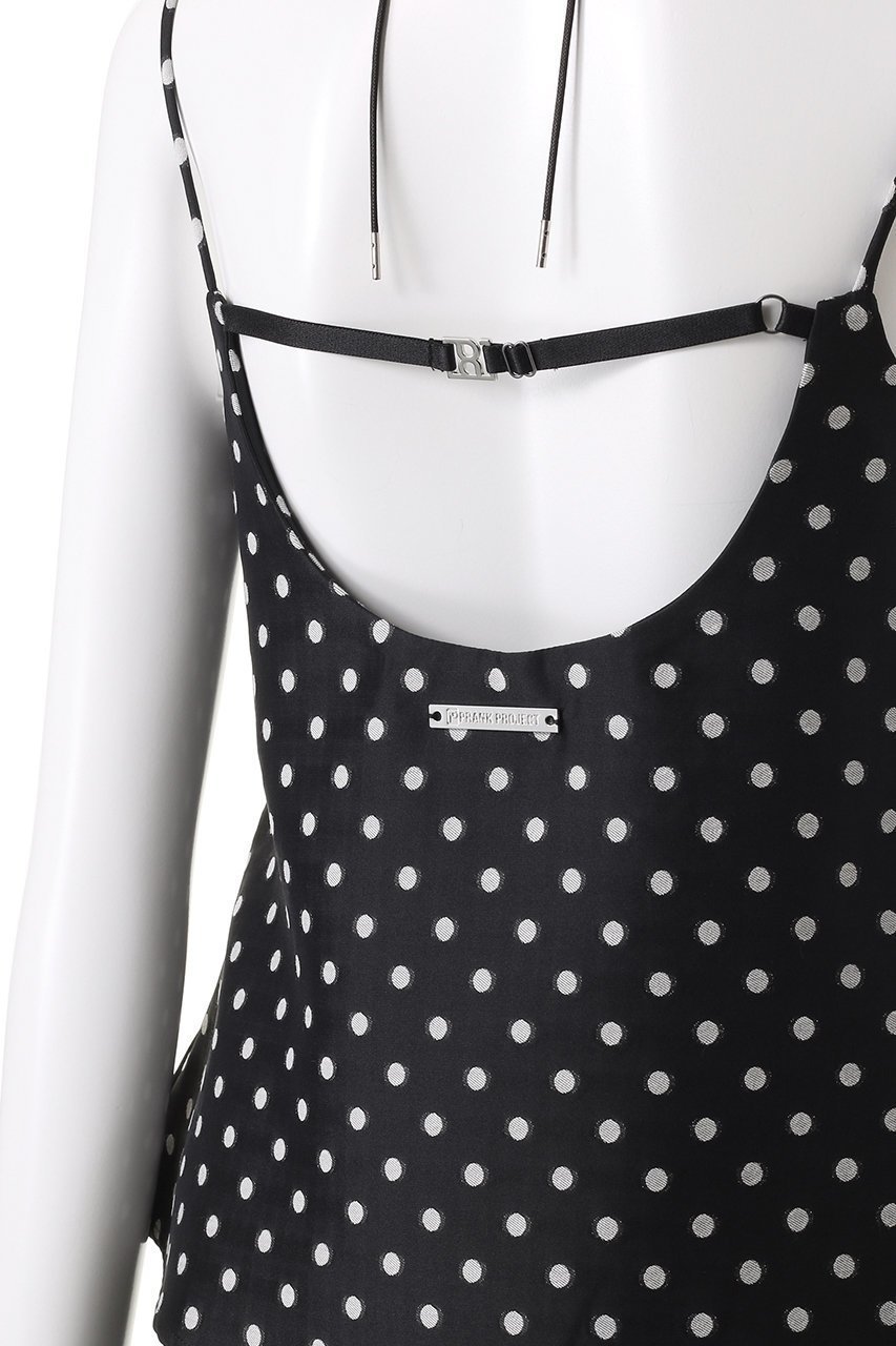 【プランク プロジェクト/PRANK PROJECT】のコクーンキャミ / Cocoon Cami 人気、トレンドファッション・服の通販 founy(ファニー) 　ファッション　Fashion　レディースファッション　Fashion for Women　トップス・カットソー　Cut & Sew Tops　キャミソール&ノースリーブ　Camisoles & Sleeveless Tops　シャツ・ブラウス・オフィスカジュアル　Elegant Blouses & Button-Ups　ロングTシャツ・Tシャツ　Longline T-Shirts & Tees　カットソー・ベーシックTシャツ　Cut-and-Sewn Tops / Stretch Tees & Basics　おすすめ　Recommended / Our Picks　カットジャガード　Cut Jacquard　キャミソール　Camisole, Spaghetti Strap Top　サテン　Satin, Glossy Fabric　タンク　Tank Top, Sleeveless Top　チュール　Tulip, Tulip Motif　ドット　Polka Dot, Dot Pattern　エレガント 上品　Elegant　other-6|ID: prp329100004456331 ipo3291000000032850621