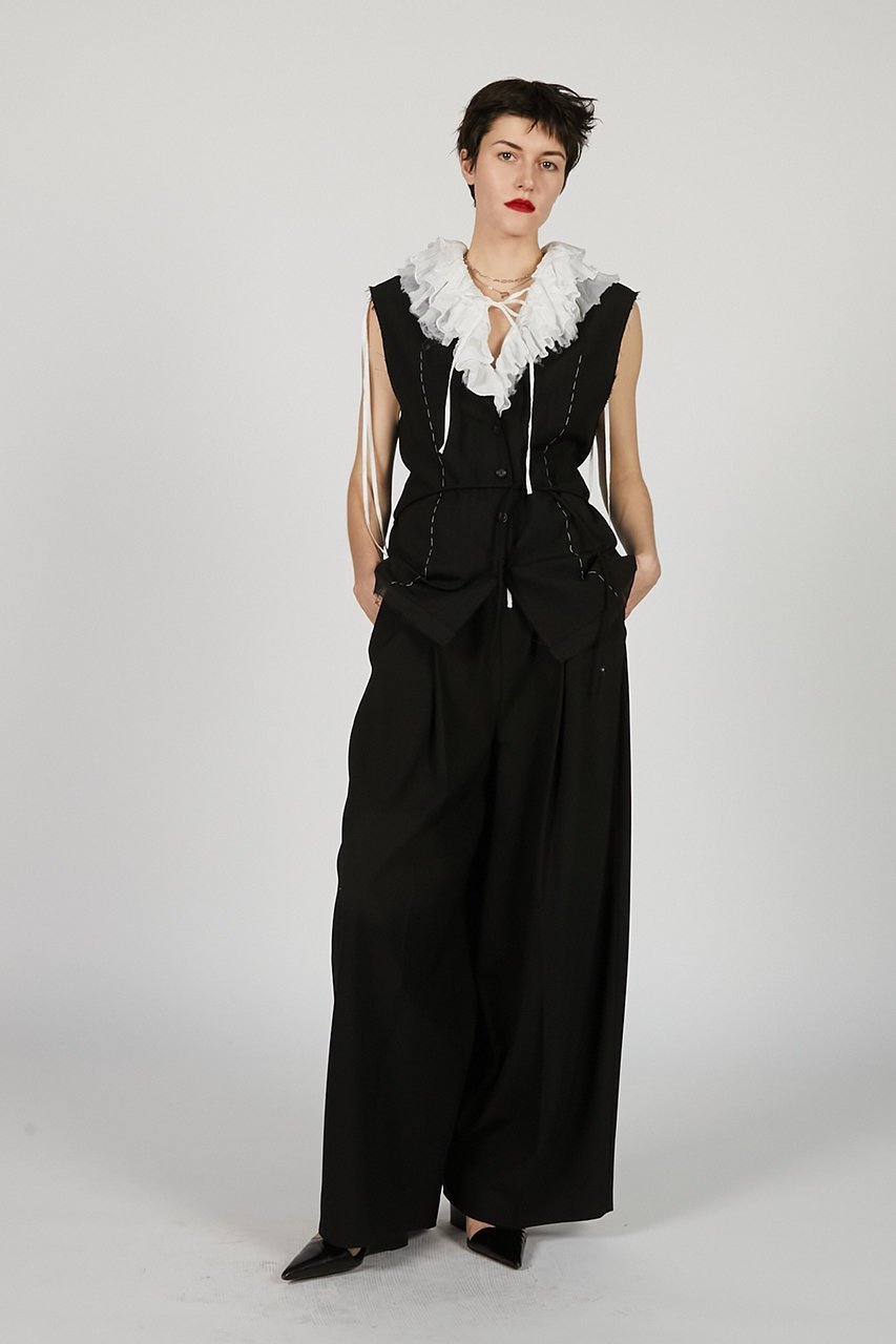 【プランク プロジェクト/PRANK PROJECT】のラッフルフリルブラウス / Ruffle Blouse 人気、トレンドファッション・服の通販 founy(ファニー) 　ファッション　Fashion　レディースファッション　WOMEN　トップス・カットソー　Tops/Tshirt　シャツ/ブラウス　Shirts/Blouses　おすすめ　Recommend　インナー　Inner　シアー　Sheer　ショート　Short　ジャケット　Jacket　スラックス　Slacks　スリーブ　Sleeve　デニム　Denim　フリル　Frills　ボトム　Bottom　ミックス　Mix　ロマンティック　Romantic　羽織　Haori　other-2|ID: prp329100004456332 ipo3291000000031250145