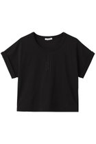 【バイ マレーネ ビルガー/BY MALENE BIRGER】のHEDALIA クロップ丈カットソー ブラック|ID:prp329100004456337