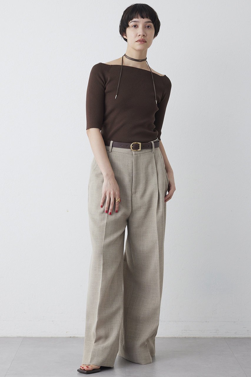 【ウィムガゼット/Whim Gazette】の【THE PAUSE】オフショルハーフスリーブプルオーバー 人気、トレンドファッション・服の通販 founy(ファニー) ファッション Fashion レディースファッション Fashion for Women トップス・カットソー Cut & Sew Tops ニット Knit Tops & Sweaters カジュアルプルオーバー・ニットトップス Pullovers & Knit Tops / Casual Pullovers 2026年 2026 インナー Innerwear クール Cool, Chic シンプル Simple, Minimal ジャケット Jacket, Outerwear ストレッチ Stretch, Stretchy Fabric スマート Smart, Elegant フィット Fit, Slim Fit ミラノリブ Milano Rib, Milano Stitch ワイド Wide, Wide Fit エレガント 上品 Elegant 半袖 Short Sleeve, Half Sleeve 夏 Summer 春 Spring S/S・春夏 SS, Spring/Summer, Warm Season other-2|ID: prp329100004456342 ipo3291000000036233292