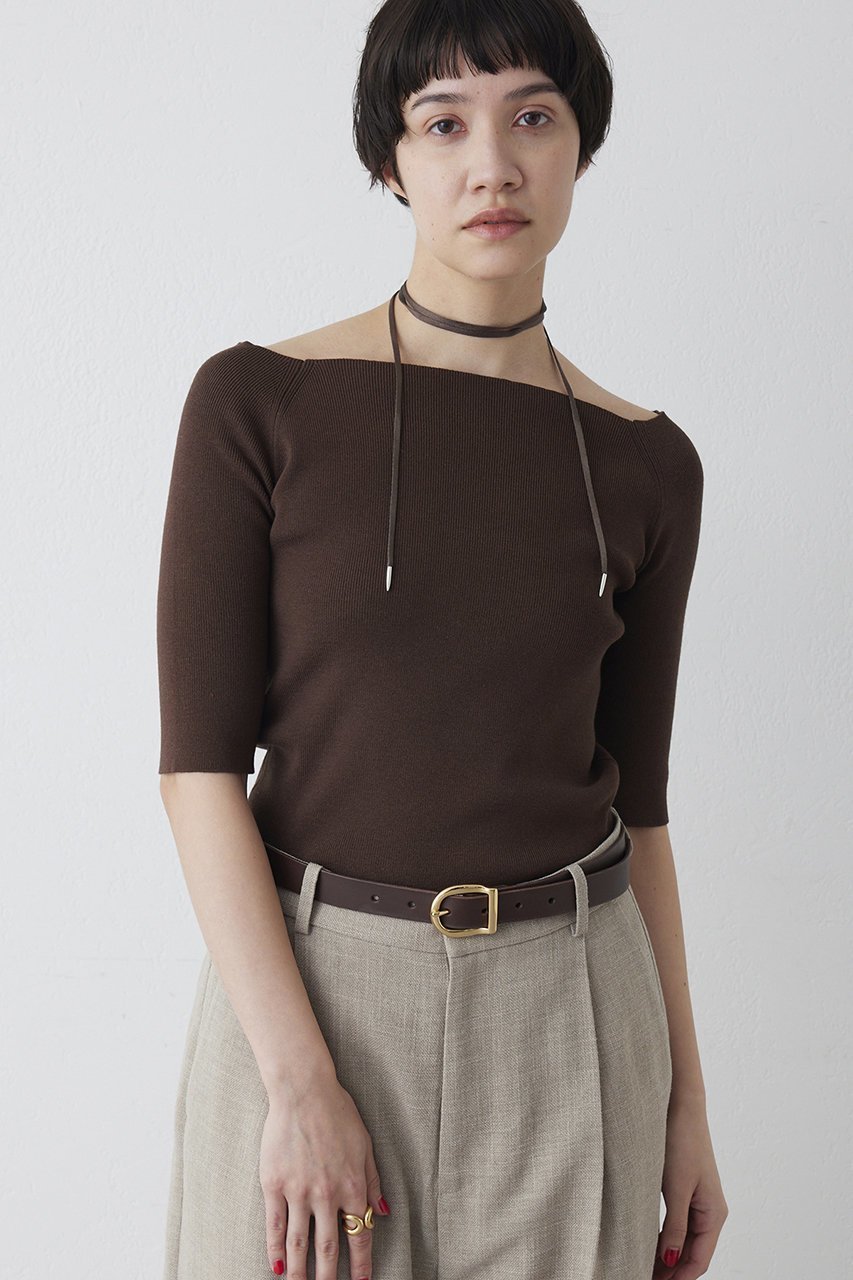 【ウィムガゼット/Whim Gazette】の【THE PAUSE】オフショルハーフスリーブプルオーバー 人気、トレンドファッション・服の通販 founy(ファニー) ファッション Fashion レディースファッション Fashion for Women トップス・カットソー Cut & Sew Tops ニット Knit Tops & Sweaters カジュアルプルオーバー・ニットトップス Pullovers & Knit Tops / Casual Pullovers 2026年 2026 インナー Innerwear クール Cool, Chic シンプル Simple, Minimal ジャケット Jacket, Outerwear ストレッチ Stretch, Stretchy Fabric スマート Smart, Elegant フィット Fit, Slim Fit ミラノリブ Milano Rib, Milano Stitch ワイド Wide, Wide Fit エレガント 上品 Elegant 半袖 Short Sleeve, Half Sleeve 夏 Summer 春 Spring S/S・春夏 SS, Spring/Summer, Warm Season other-5|ID: prp329100004456342 ipo3291000000036233295