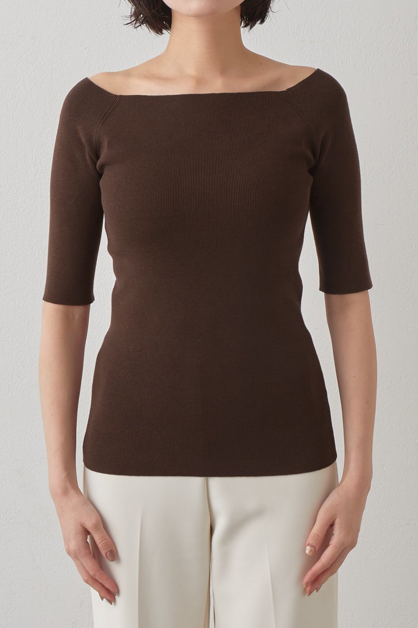 【ウィムガゼット/Whim Gazette】の【THE PAUSE】オフショルハーフスリーブプルオーバー 人気、トレンドファッション・服の通販 founy(ファニー) ファッション Fashion レディースファッション Fashion for Women トップス・カットソー Cut & Sew Tops ニット Knit Tops & Sweaters カジュアルプルオーバー・ニットトップス Pullovers & Knit Tops / Casual Pullovers 2026年 2026 インナー Innerwear クール Cool, Chic シンプル Simple, Minimal ジャケット Jacket, Outerwear ストレッチ Stretch, Stretchy Fabric スマート Smart, Elegant フィット Fit, Slim Fit ミラノリブ Milano Rib, Milano Stitch ワイド Wide, Wide Fit エレガント 上品 Elegant 半袖 Short Sleeve, Half Sleeve 夏 Summer 春 Spring S/S・春夏 SS, Spring/Summer, Warm Season other-6|ID: prp329100004456342 ipo3291000000036233297