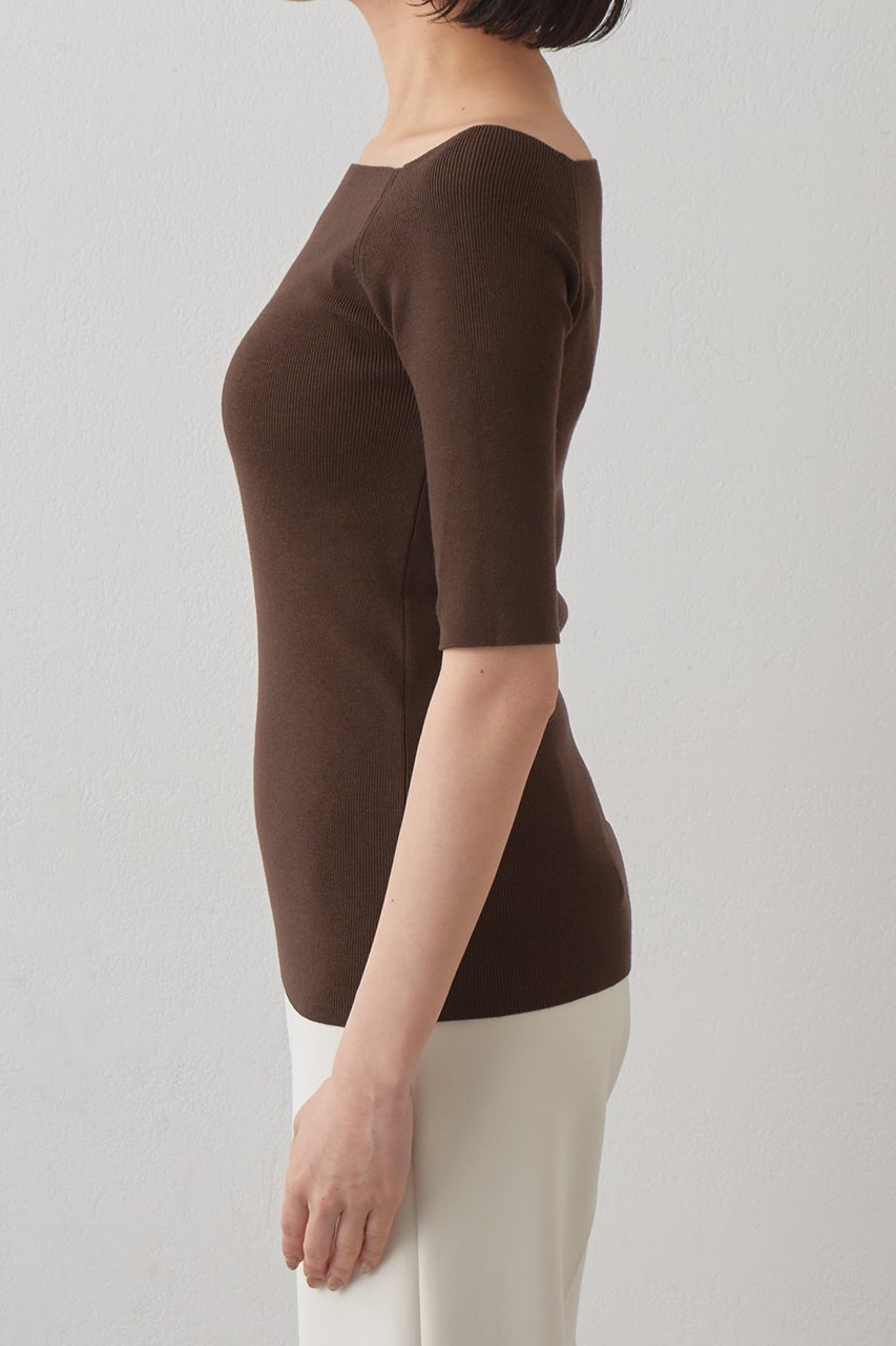 【ウィムガゼット/Whim Gazette】の【THE PAUSE】オフショルハーフスリーブプルオーバー 人気、トレンドファッション・服の通販 founy(ファニー) ファッション Fashion レディースファッション Fashion for Women トップス・カットソー Cut & Sew Tops ニット Knit Tops & Sweaters カジュアルプルオーバー・ニットトップス Pullovers & Knit Tops / Casual Pullovers 2026年 2026 インナー Innerwear クール Cool, Chic シンプル Simple, Minimal ジャケット Jacket, Outerwear ストレッチ Stretch, Stretchy Fabric スマート Smart, Elegant フィット Fit, Slim Fit ミラノリブ Milano Rib, Milano Stitch ワイド Wide, Wide Fit エレガント 上品 Elegant 半袖 Short Sleeve, Half Sleeve 夏 Summer 春 Spring S/S・春夏 SS, Spring/Summer, Warm Season other-7|ID: prp329100004456342 ipo3291000000036233298