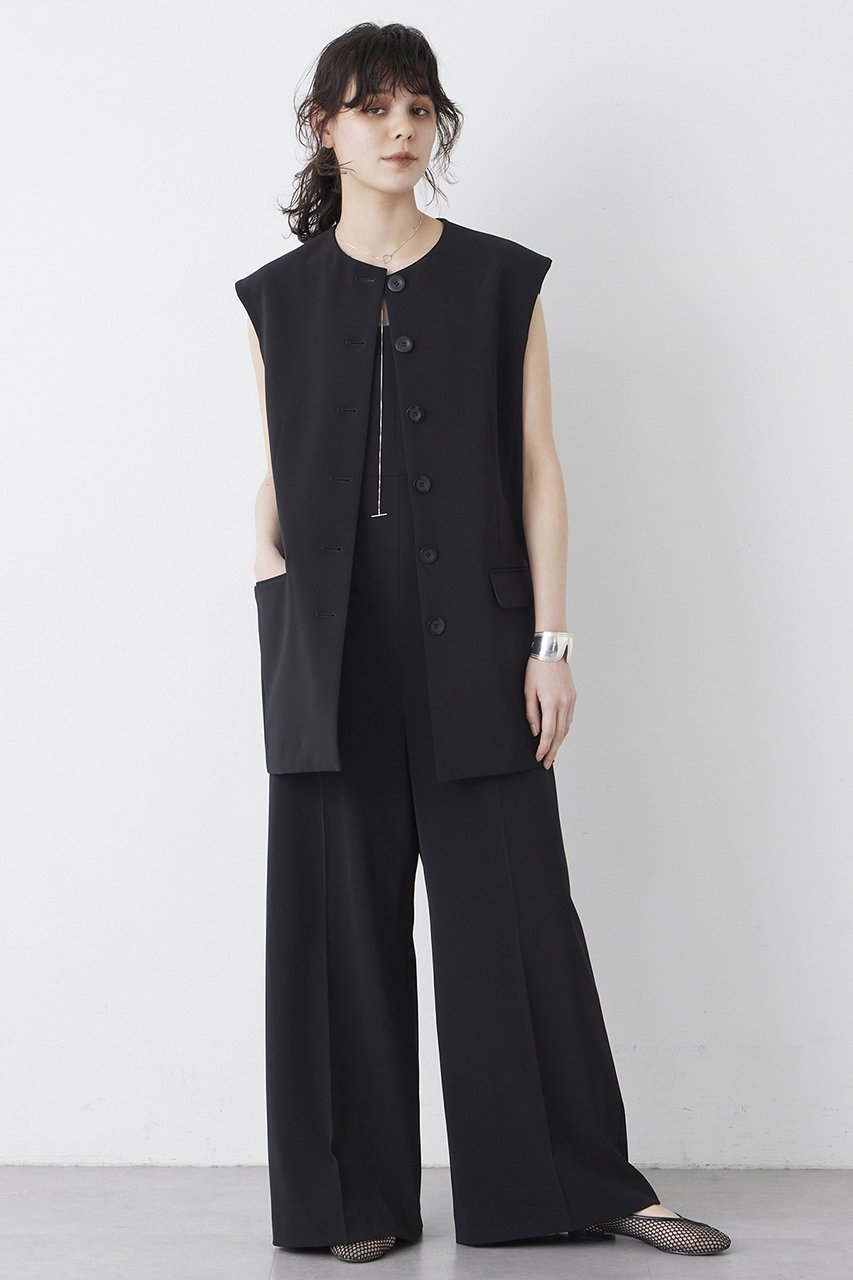 【ウィムガゼット/Whim Gazette】の【THE PAUSE】ダブルクロスサロペット 人気、トレンドファッション・服の通販 founy(ファニー) 　ファッション　Fashion　レディースファッション　WOMEN　おすすめ　Recommend　ストレッチ　Stretch　スマート　Smart　セットアップ　Set Up　ダブル　Double　フィット　Fit　レース　Race　切替　Switching　other-6|ID: prp329100004456346 ipo3291000000031323984
