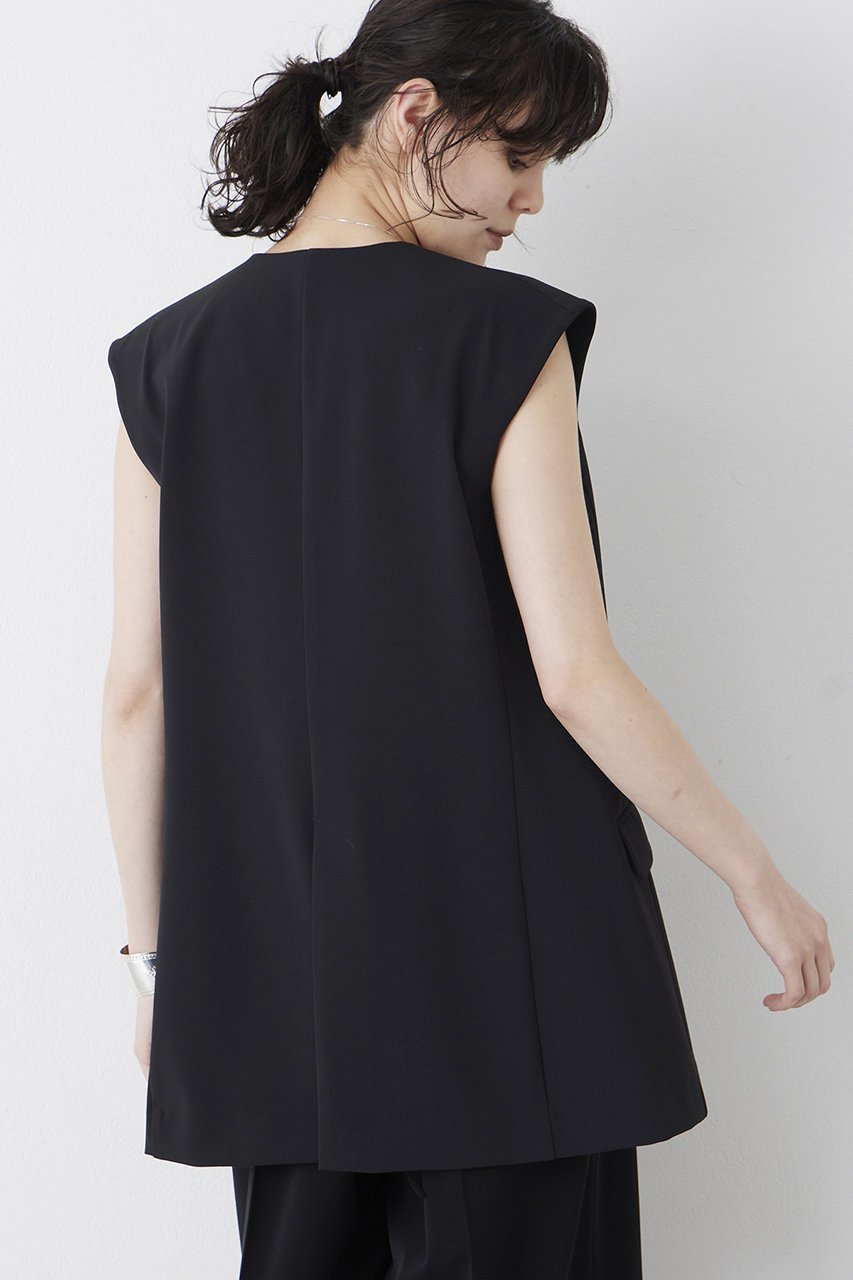 【ウィムガゼット/Whim Gazette】の【THE PAUSE】ダブルクロスジレ 人気、トレンドファッション・服の通販 founy(ファニー) 　ファッション　Fashion　レディースファッション　WOMEN　アウター　Coat Outerwear　ジャケット　Jackets　おすすめ　Recommend　シェイプ　Shape　ジャケット　Jacket　ストレッチ　Stretch　スマート　Smart　セットアップ　Set Up　ダブル　Double　ベスト　Vest　other-4|ID: prp329100004456347 ipo3291000000031250242