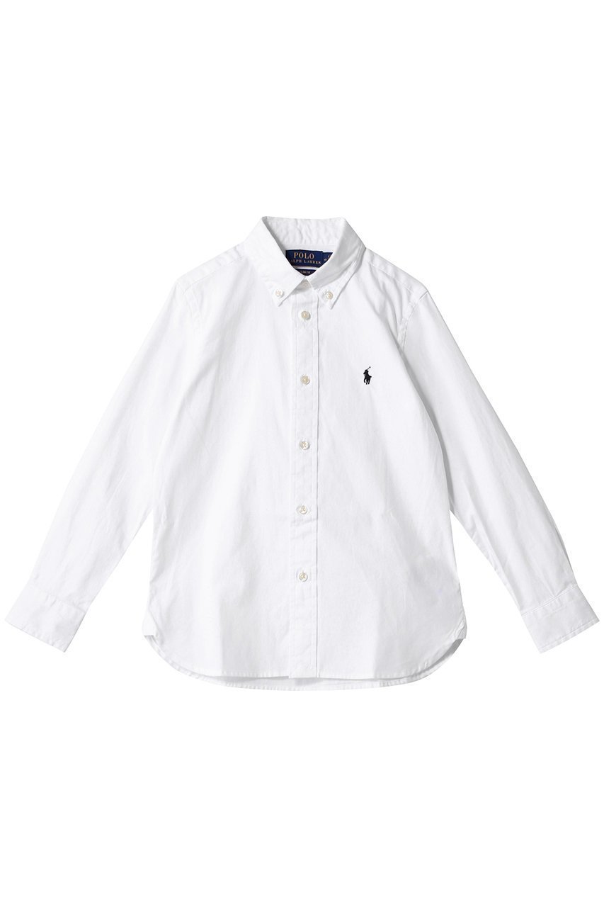 【ラルフローレン/RALPH LAUREN / KIDS】の【KIDS】【POLO RALPH LAUREN】スリム フィット コットン オックスフォード シャツ ホワイト 7 インテリア・キッズ・メンズ・レディースファッション・服の通販 founy(ファニー) 　ファッション　Fashion　キッズファッション　Fashion for Kids　トップス・カットソー　Cut & Sew Tops　クラシック　Classic, Timeless Style　スリム　Slim, Slim Fit　ダウン　Down, Puffer　フィット　Fit, Slim Fit　フォーマル　Formal, Dressy　エレガント 上品　Elegant　ホワイト|ID: prp329100004456353 ipo3291000000036192416