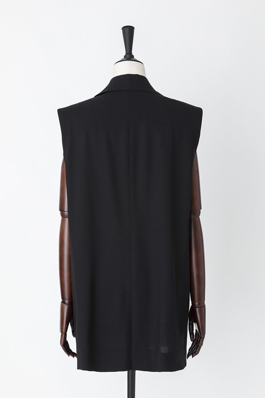 【オーヴィル/EAUVIRE】のピークドラペルジレ 人気、トレンドファッション・服の通販 founy(ファニー) 　ファッション　Fashion　レディースファッション　WOMEN　アウター　Coat Outerwear　ジャケット　Jackets　ジャケット　Jacket　ストレート　Straight　セットアップ　Set Up　フロント　Front　ベスト　Vest　ポケット　Pocket　メンズ　Mens　人気　Popularity　抗菌　Antibacterial　日本製　Made In Japan　other-3|ID: prp329100004456362 ipo3291000000031250314