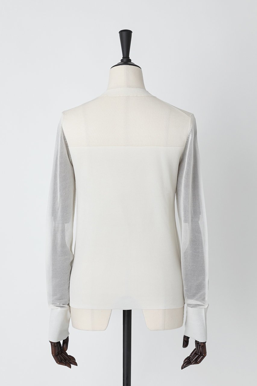 【オーヴィル/EAUVIRE】のシアーシルクプルオーバー 人気、トレンドファッション・服の通販 founy(ファニー) 　ファッション　Fashion　レディースファッション　WOMEN　トップス・カットソー　Tops/Tshirt　シャツ/ブラウス　Shirts/Blouses　プルオーバー　Pullover　イタリア　Italy　インナー　Inner　オーガニック　Organic　コンパクト　Compact　シアー　Sheer　シルク　Silk　スリーブ　Sleeve　フィット　Fit　ロング　Long　other-3|ID: prp329100004456369 ipo3291000000031250349