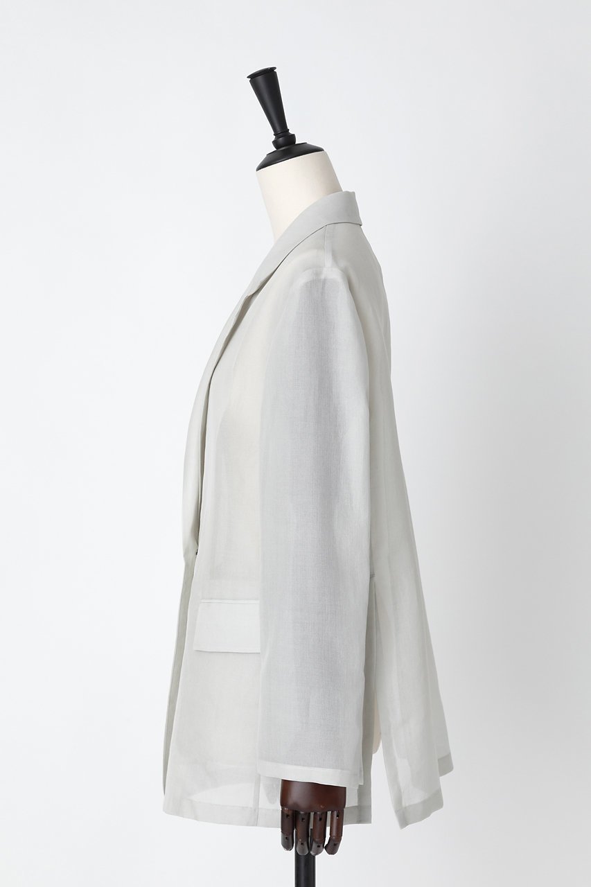 【オーヴィル/EAUVIRE】のシアージャケット 人気、トレンドファッション・服の通販 founy(ファニー) 　ファッション　Fashion　レディースファッション　WOMEN　アウター　Coat Outerwear　ジャケット　Jackets　イタリア　Italy　オーガンジー　Organdy　シアー　Sheer　シルク　Silk　ジャケット　Jacket　トレンド　Trend　夏　Summer　定番　Standard　other-2|ID: prp329100004456372 ipo3291000000031250367