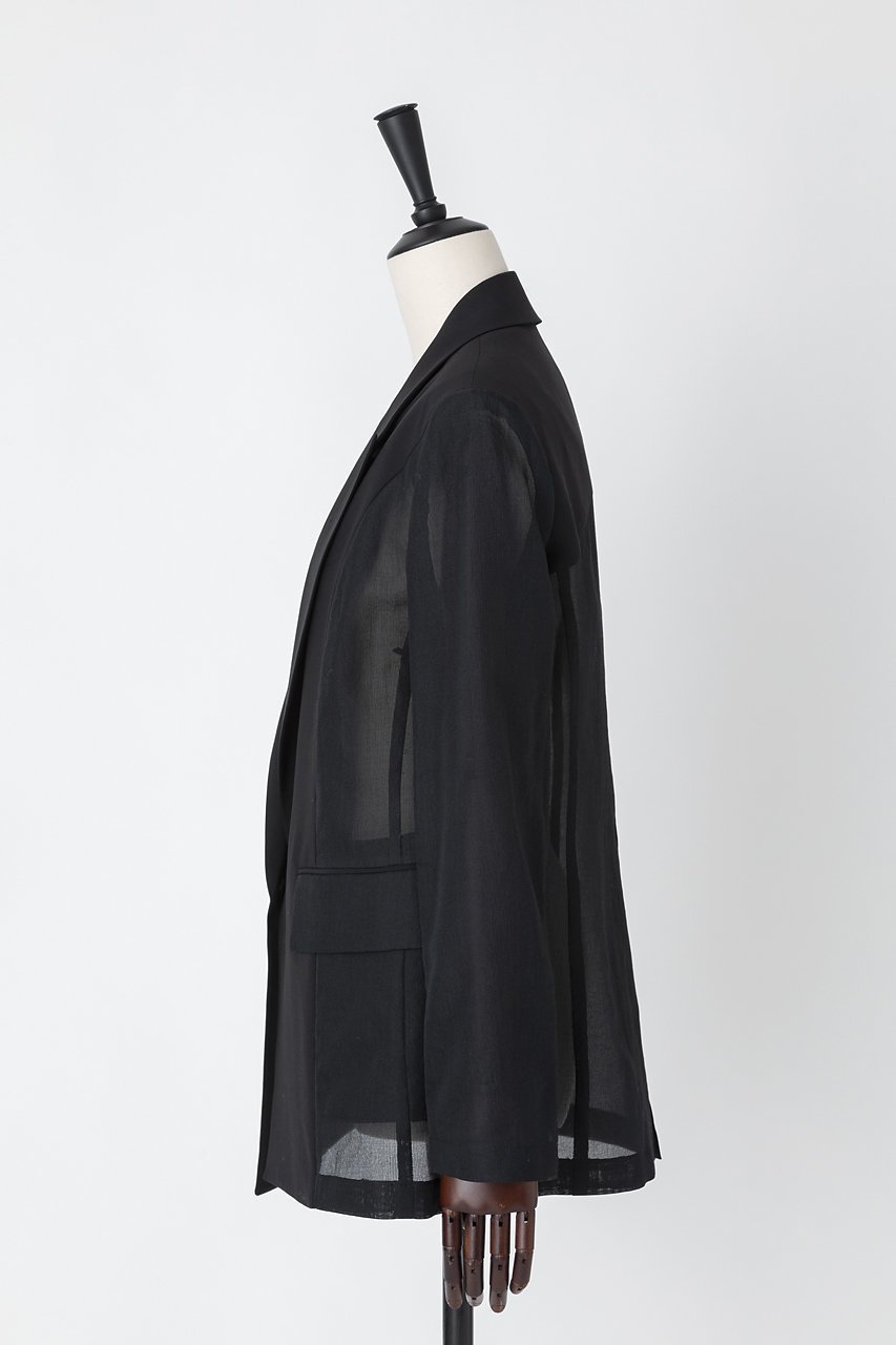 【オーヴィル/EAUVIRE】のシアーコンビジャケット 人気、トレンドファッション・服の通販 founy(ファニー) 　ファッション　Fashion　レディースファッション　WOMEN　アウター　Coat Outerwear　ジャケット　Jackets　イタリア　Italy　オーガンジー　Organdy　サマー　Summer　シアー　Sheer　シルク　Silk　ジャケット　Jacket　スタイリッシュ　Stylish　トレンド　Trend　フロント　Front　再入荷　Restock/Back In Stock/Re Arrival　other-2|ID: prp329100004456373 ipo3291000000031250373