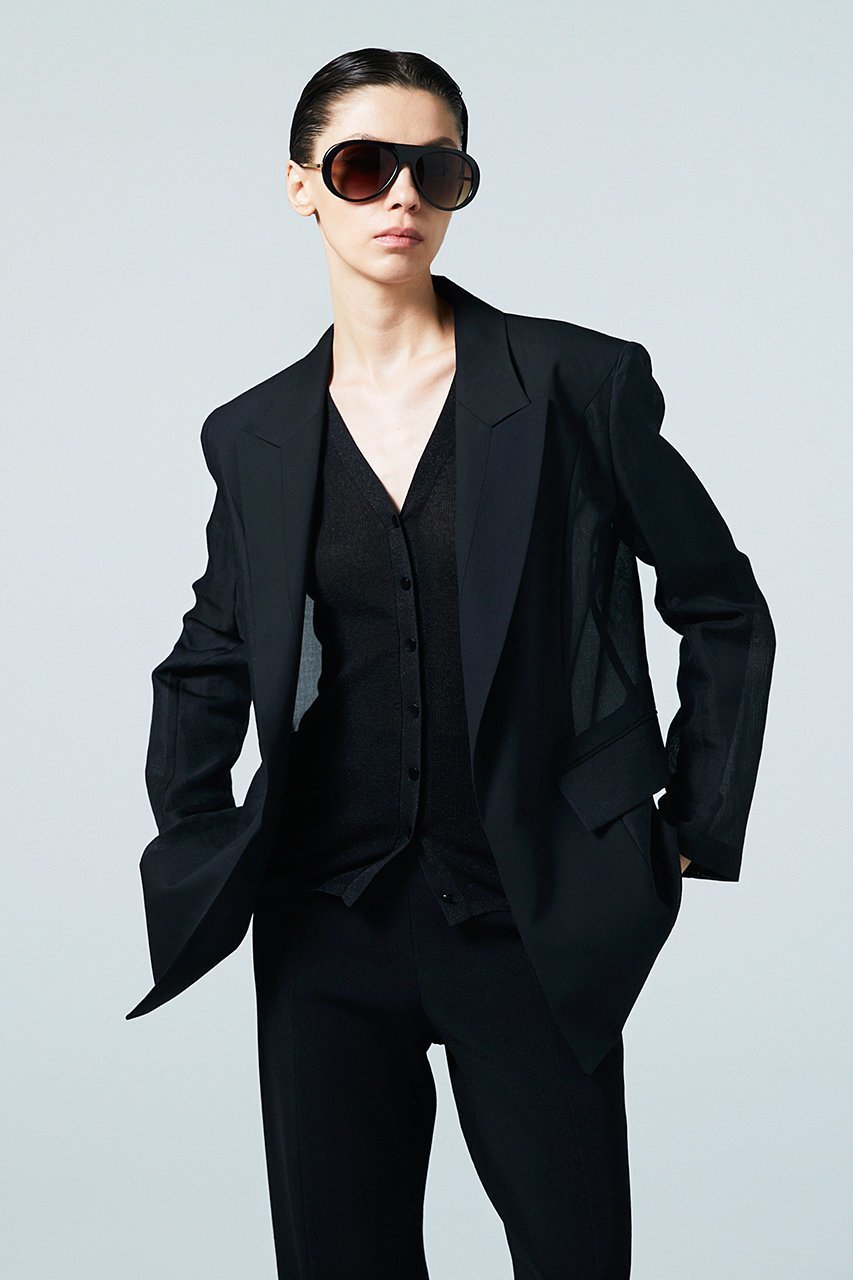 【オーヴィル/EAUVIRE】のシアーコンビジャケット 人気、トレンドファッション・服の通販 founy(ファニー) 　ファッション　Fashion　レディースファッション　WOMEN　アウター　Coat Outerwear　ジャケット　Jackets　イタリア　Italy　オーガンジー　Organdy　サマー　Summer　シアー　Sheer　シルク　Silk　ジャケット　Jacket　スタイリッシュ　Stylish　トレンド　Trend　フロント　Front　再入荷　Restock/Back In Stock/Re Arrival　other-8|ID: prp329100004456373 ipo3291000000031324064
