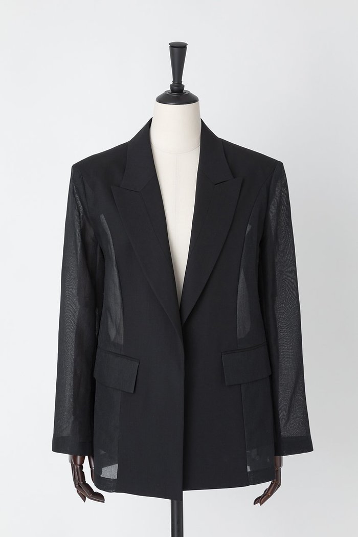 【オーヴィル/EAUVIRE】のシアーコンビジャケット インテリア・キッズ・メンズ・レディースファッション・服の通販 founy(ファニー) https://founy.com/ ファッション Fashion レディースファッション Fashion for Women アウター Coat / Outerwear Collection レディースジャケット・軽アウター Jackets イタリア Italy オーガンジー Organza Fabric サマー Summer, Summer Style シアー Sheer, See-Through シルク Silk, 100% Silk ジャケット Jacket, Outerwear スタイリッシュ Stylish, Fashionable トレンド Trend, Trending Now フロント Front, Front Design |ID: prp329100004456373 ipo3291000000035701038