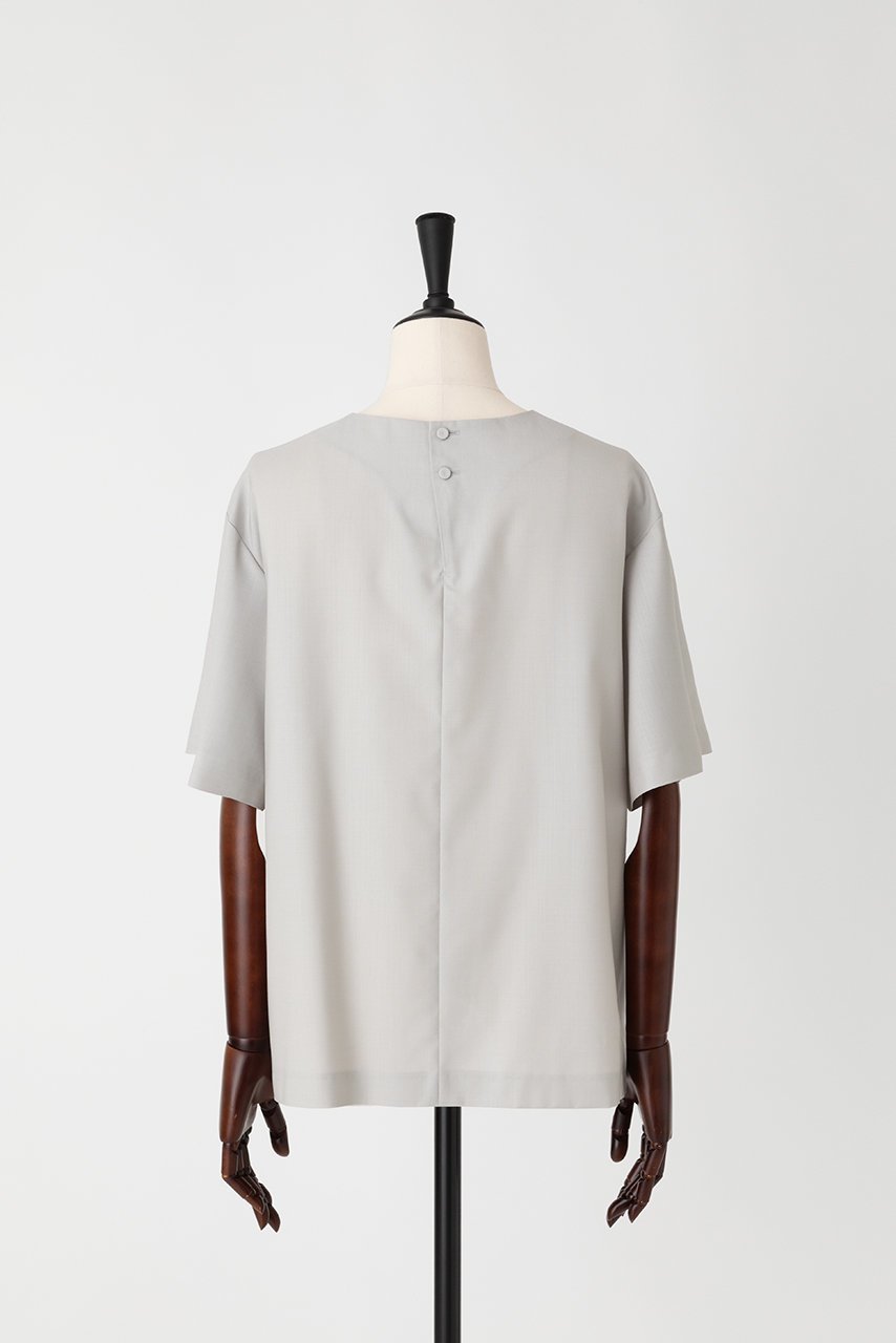 【オーヴィル/EAUVIRE】のTブラウス 人気、トレンドファッション・服の通販 founy(ファニー) 　ファッション　Fashion　レディースファッション　WOMEN　トップス・カットソー　Tops/Tshirt　シャツ/ブラウス　Shirts/Blouses　ロング / Tシャツ　T-Shirts　カットソー　Cut and Sewn　ショート　Short　シルク　Silk　スリーブ　Sleeve　スーツ　Suit　ビジネス 仕事 通勤　Business　夏　Summer　other-3|ID: prp329100004456375 ipo3291000000031250385