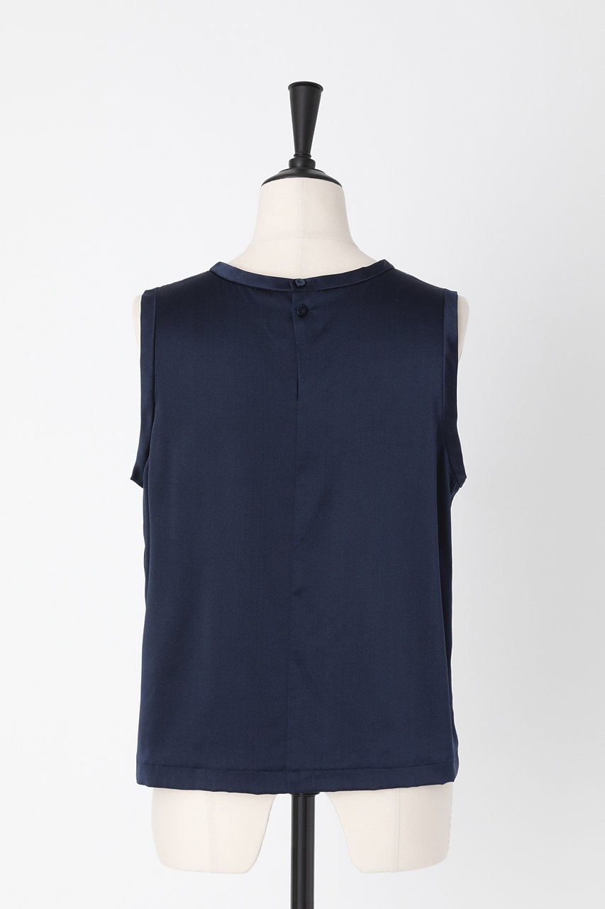 【オーヴィル/EAUVIRE】のウォッシャブルシルクノースリーブブラウス 人気、トレンドファッション・服の通販 founy(ファニー) 　ファッション　Fashion　レディースファッション　WOMEN　トップス・カットソー　Tops/Tshirt　キャミソール / ノースリーブ　No Sleeves　シャツ/ブラウス　Shirts/Blouses　ロング / Tシャツ　T-Shirts　カットソー　Cut and Sewn　キャミソール　Camisole　サテン　Satin　シルク　Silk　ジャケット　Jacket　ストレッチ　Stretch　タンク　Tank　ノースリーブ　No Sleeve　再入荷　Restock/Back In Stock/Re Arrival　定番　Standard　other-3|ID: prp329100004456377 ipo3291000000031250396