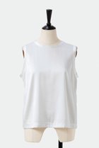 【オーヴィル/EAUVIRE】のウォッシャブルシルクノースリーブブラウス ホワイト|ID: prp329100004456377 ipo3291000000036555418