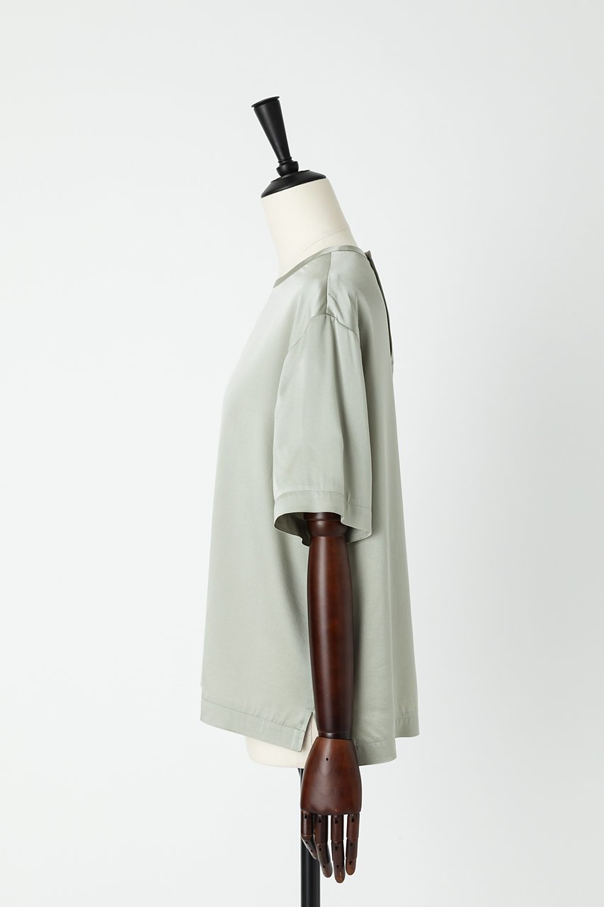 【オーヴィル/EAUVIRE】のウォッシャブルシルクTブラウス 人気、トレンドファッション・服の通販 founy(ファニー) 　ファッション　Fashion　レディースファッション　WOMEN　トップス・カットソー　Tops/Tshirt　シャツ/ブラウス　Shirts/Blouses　ロング / Tシャツ　T-Shirts　カットソー　Cut and Sewn　ショート　Short　シルク　Silk　ストレッチ　Stretch　スリーブ　Sleeve　半袖　Short Sleeve　定番　Standard　other-2|ID: prp329100004456378 ipo3291000000031250400