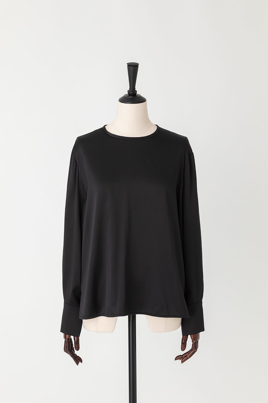 【オーヴィル/EAUVIRE】のウォッシャブルシルクブラウス インテリア・キッズ・メンズ・レディースファッション・服の通販 founy(ファニー) 　ファッション　Fashion　レディースファッション　WOMEN　トップス・カットソー　Tops/Tshirt　シャツ/ブラウス　Shirts/Blouses　インナー　Inner　シルク　Silk　ストレッチ　Stretch　スリーブ　Sleeve　ロング　Long　ブラック|ID: prp329100004456382 ipo3291000000031184277