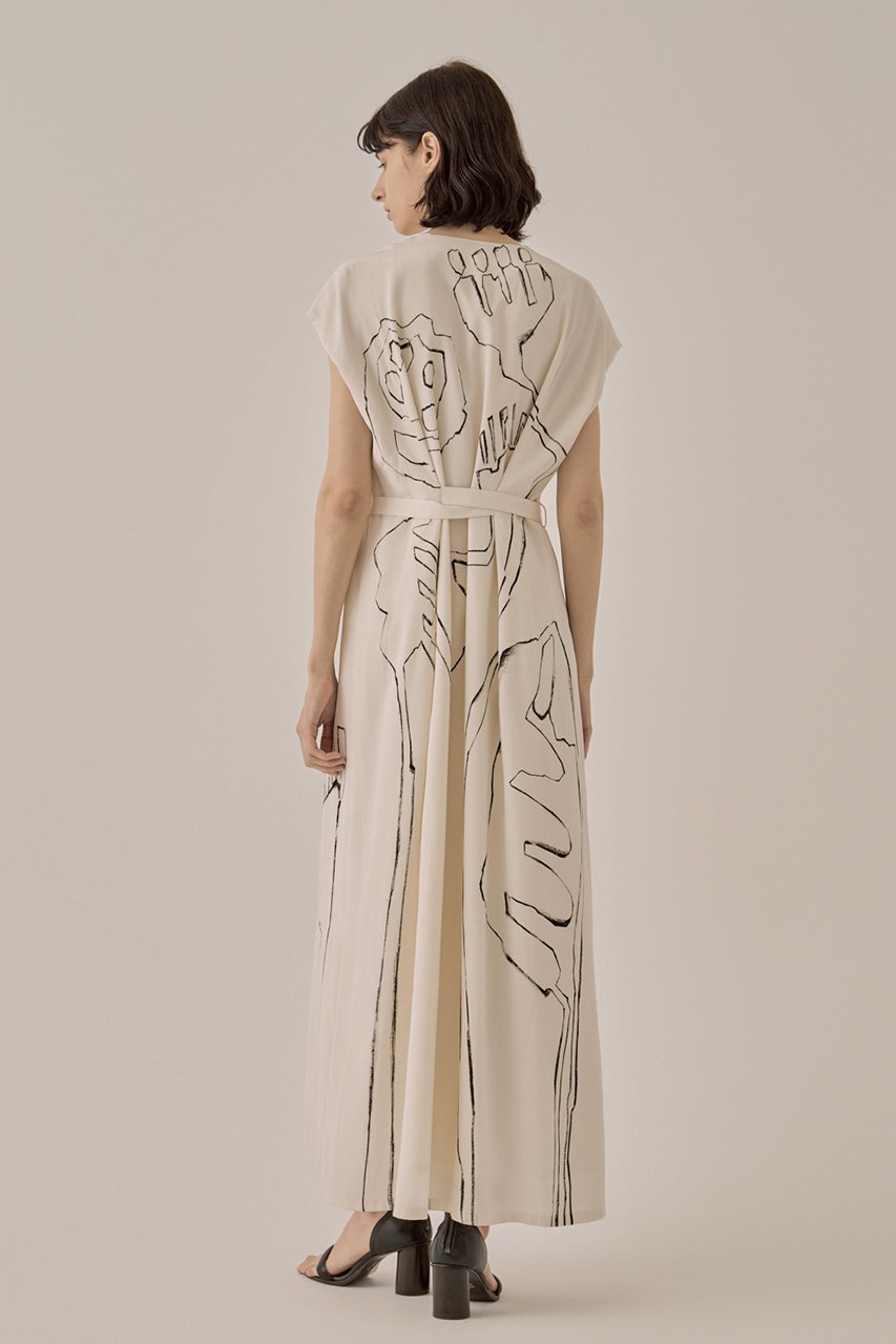 【アキラナカ/AKIRANAKA】のUlrike オリジナルプリントドレス 人気、トレンドファッション・服の通販 founy(ファニー) 　ファッション　Fashion　レディースファッション　WOMEN　ワンピース　Dress　ドレス　Party Dresses　チュニック　Tunic　グラフィック　Graphic　チュニック　Tunic　ドレス　Dress　プリント　Print　リュクス　Luxe　ロング　Long　other-7|ID: prp329100004456386 ipo3291000000031324106
