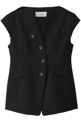 【アキラナカ/AKIRANAKA】のSesilia ノーカラージャケット 人気、トレンドファッション・服の通販 founy(ファニー) ファッション Fashion レディースファッション Fashion for Women アウター Coat / Outerwear Collection レディースジャケット・軽アウター Jackets ノーカラージャケット / シンプル上品コーデ Collarless Jackets なめらか Smooth, Silky Texture シェイプ Shape, Slim Fit ジャケット Jacket, Outerwear バランス Balance, Style Balance ベスト Vest, Waistcoat モダン Modern, Contemporary エレガント 上品 Elegant |ID:prp329100004456388