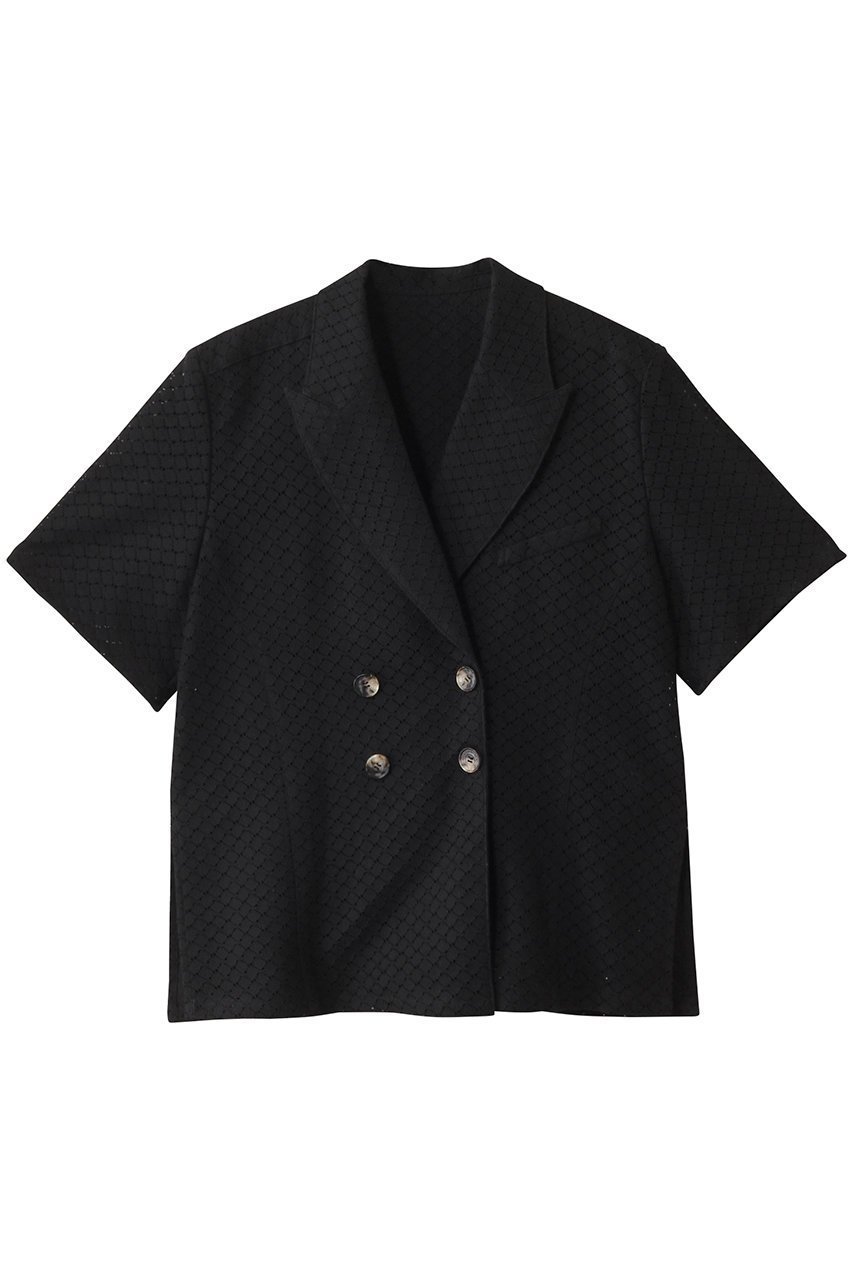 【アキラナカ/AKIRANAKA】のSylvie レースシャツ インテリア・キッズ・メンズ・レディースファッション・服の通販 founy(ファニー) 　ファッション　Fashion　レディースファッション　Fashion for Women　トップス・カットソー　Cut & Sew Tops　シャツ・ブラウス・オフィスカジュアル　Elegant Blouses & Button-Ups　ショート　Short, Short Length　スリーブ　Sleeve, Long Sleeve / Short Sleeve　センター　Center, Center Line　マニッシュ　Mannish, Boyish　モダン　Modern, Contemporary　レース　Lace, Lace Fabric　ブラック|ID: prp329100004456389 ipo3291000000032844377