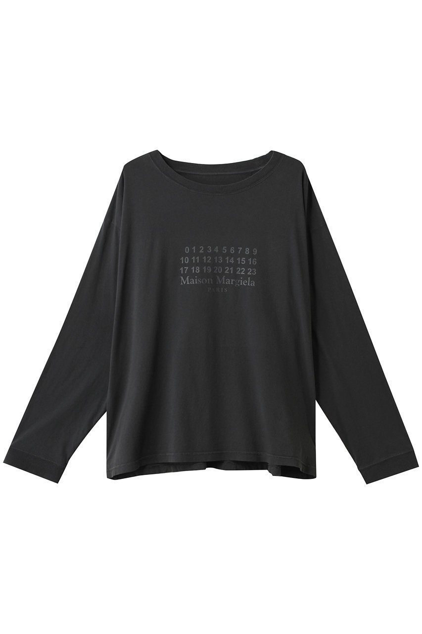 【メゾン マルジェラ/MAISON MARGIELA / MEN】の【MEN】ロゴTシャツ インテリア・キッズ・メンズ・レディースファッション・服の通販 founy(ファニー) 　ファッション　Fashion　メンズファッション　Fashion for Men　トップス・カットソー　Cut & Sew Tops　メンズシャツ　Shirts　ジャケット　Jacket, Outerwear　スリーブ　Sleeve, Long Sleeve / Short Sleeve　フロント　Front, Front Design　ボックス　Boxy, Box Shape　ロング　Long, Long-Length　ウォッシュドブラック|ID: prp329100004456390 ipo3291000000032858101