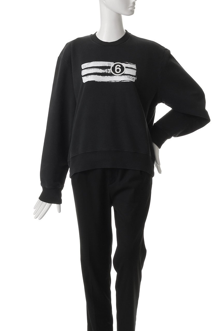 【エムエム6 メゾン マルタン マルジェラ/MM6 Maison Martin Margiela】のナンバリング スウェットシャツ 人気、トレンドファッション・服の通販 founy(ファニー) 　ファッション　Fashion　レディースファッション　Fashion for Women　トップス・カットソー　Cut & Sew Tops　シャツ・ブラウス・オフィスカジュアル　Elegant Blouses & Button-Ups　レディースパーカー・カジュアルフーディー　Casual Hoodies & Sweatshirts　ロングTシャツ・Tシャツ　Longline T-Shirts & Tees　スウェット・クルーネックトップス　Sweatshirts & Crewnecks / Relaxed Fit Sweat Tops　カットソー・ベーシックTシャツ　Cut-and-Sewn Tops / Stretch Tees & Basics　スウェット / スエット　Sweatshirt, Sweatwear　フロント　Front, Front Design　other-2|ID: prp329100004456392 ipo3291000000032858169