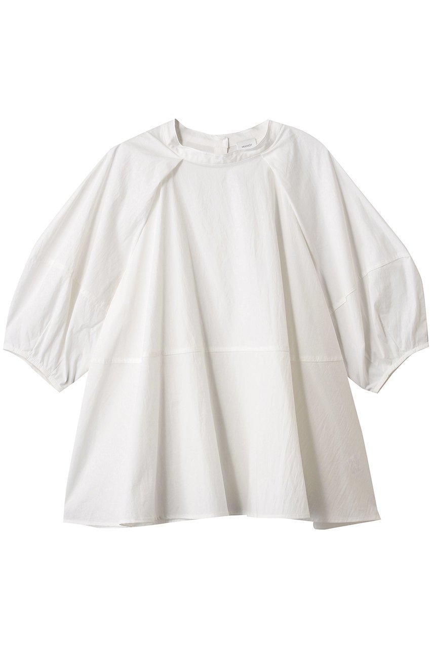 【マノフ/MANOF】のVOLUME SLEEVE SHIRTS/シャツ インテリア・キッズ・メンズ・レディースファッション・服の通販 founy(ファニー) 　ファッション　Fashion　レディースファッション　Fashion for Women　トップス・カットソー　Cut & Sew Tops　シャツ・ブラウス・オフィスカジュアル　Elegant Blouses & Button-Ups　ボリューム袖・フリルスリーブブラウス　Voluminous & Ruffle Sleeves / Puffy Sleeve Tops　ショート　Short, Short Length　スリーブ　Sleeve, Long Sleeve / Short Sleeve　夏　Summer　春　Spring　S/S・春夏　SS, Spring/Summer, Warm Season　WHITE|ID: prp329100004456406 ipo3291000000032844193