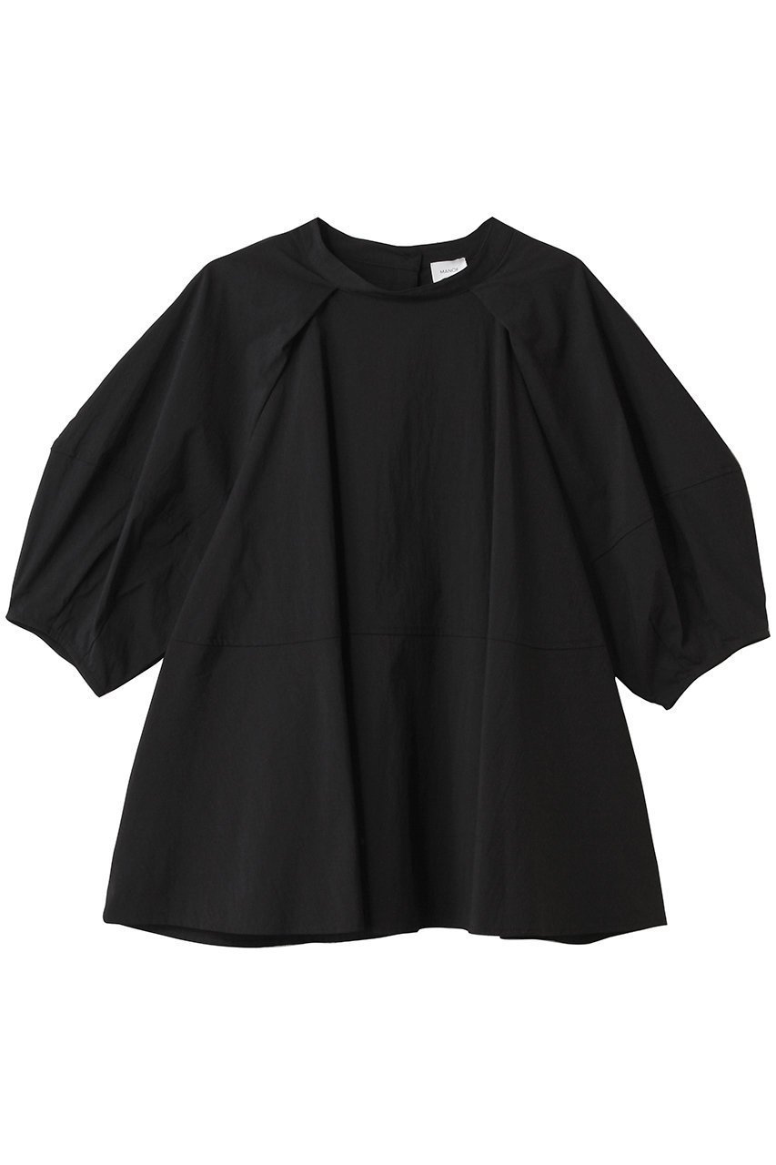 【マノフ/MANOF】のVOLUME SLEEVE SHIRTS/シャツ インテリア・キッズ・メンズ・レディースファッション・服の通販 founy(ファニー) 　ファッション　Fashion　レディースファッション　Fashion for Women　トップス・カットソー　Cut & Sew Tops　シャツ・ブラウス・オフィスカジュアル　Elegant Blouses & Button-Ups　ボリューム袖・フリルスリーブブラウス　Voluminous & Ruffle Sleeves / Puffy Sleeve Tops　ショート　Short, Short Length　スリーブ　Sleeve, Long Sleeve / Short Sleeve　夏　Summer　春　Spring　S/S・春夏　SS, Spring/Summer, Warm Season　BLACK|ID: prp329100004456406 ipo3291000000032844198