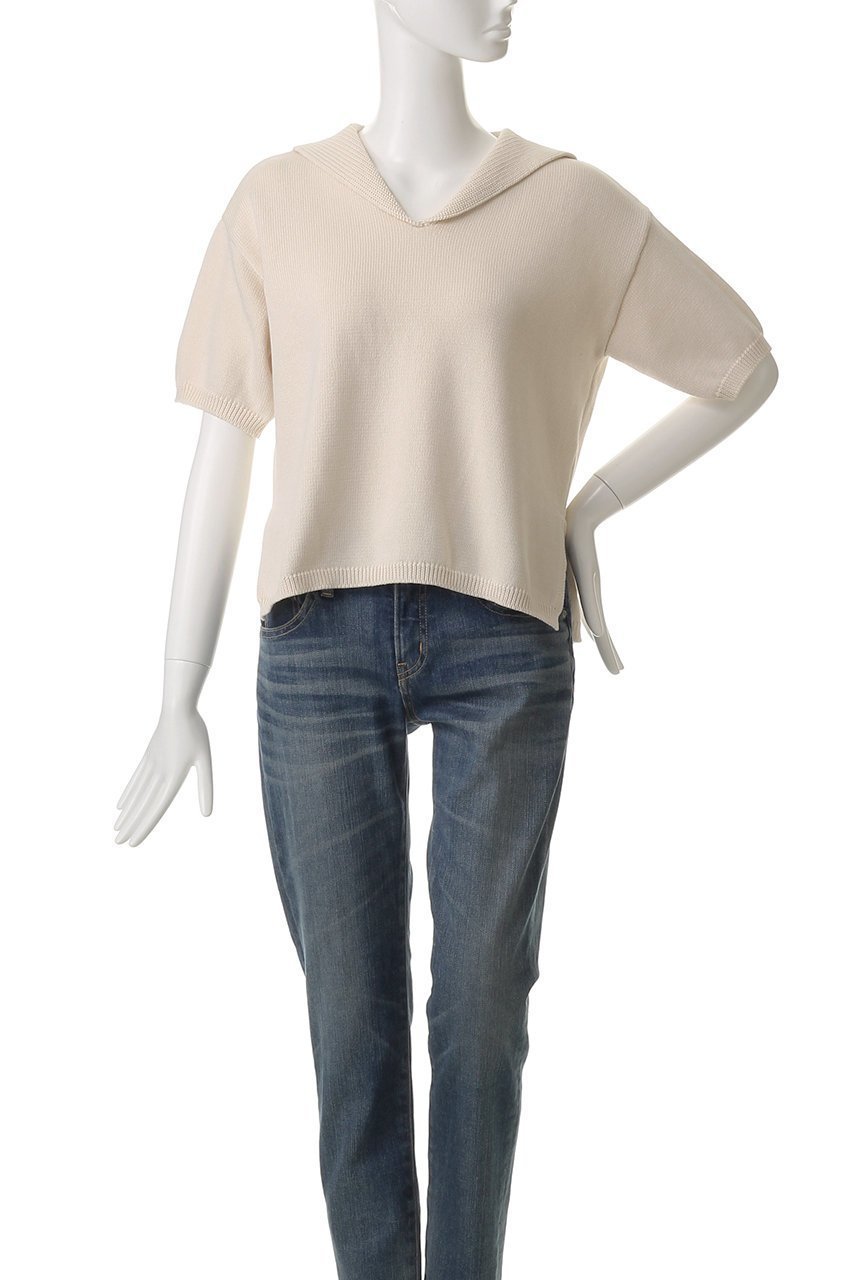 【デミーリー/DEMYLEE】のJANE ソフトコットン セーラーカラーニットトップ 人気、トレンドファッション・服の通販 founy(ファニー) 　ファッション　Fashion　レディースファッション　WOMEN　トップス・カットソー　Tops/Tshirt　ニット　Knit Tops　プルオーバー　Pullover　other-2|ID: prp329100004456415 ipo3291000000031250568