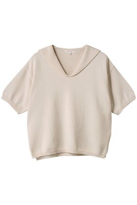 【デミーリー/DEMYLEE】のJANE ソフトコットン セーラーカラーニットトップ 人気、トレンドファッション・服の通販 founy(ファニー) ファッション Fashion レディースファッション Fashion for Women トップス・カットソー Cut & Sew Tops ニット Knit Tops & Sweaters カジュアルプルオーバー・ニットトップス Pullovers & Knit Tops / Casual Pullovers |ID:prp329100004456415
