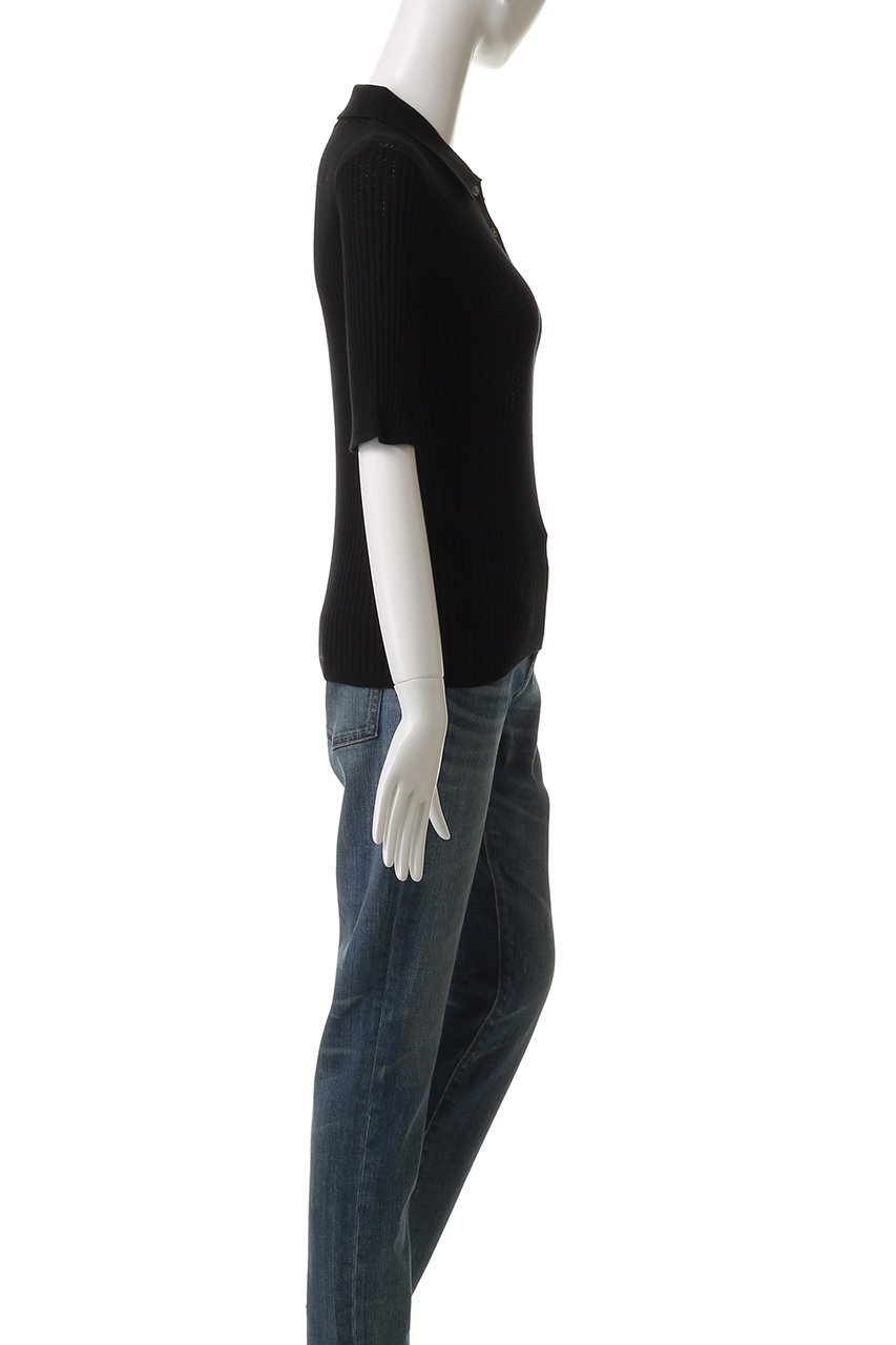 【デミーリー/DEMYLEE】のPIPER ファインコットン シアーニットポロ 人気、トレンドファッション・服の通販 founy(ファニー) 　ファッション　Fashion　レディースファッション　Fashion for Women　トップス・カットソー　Cut & Sew Tops　ニット　Knit Tops & Sweaters　カジュアルプルオーバー・ニットトップス　Pullovers & Knit Tops / Casual Pullovers　コンパクト　Compact, Small Size　シアー　Sheer, See-Through　スポーティ　Sporty, Casual Athletic　エレガント 上品　Elegant　other-3|ID: prp329100004456416 ipo3291000000032934274