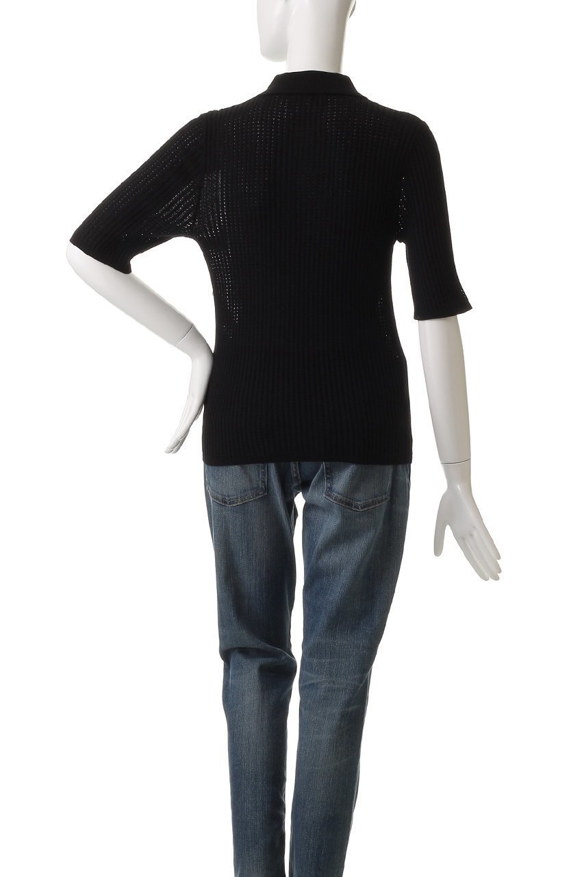 【デミーリー/DEMYLEE】のPIPER ファインコットン シアーニットポロ 人気、トレンドファッション・服の通販 founy(ファニー) 　ファッション　Fashion　レディースファッション　Fashion for Women　トップス・カットソー　Cut & Sew Tops　ニット　Knit Tops & Sweaters　カジュアルプルオーバー・ニットトップス　Pullovers & Knit Tops / Casual Pullovers　コンパクト　Compact, Small Size　シアー　Sheer, See-Through　スポーティ　Sporty, Casual Athletic　エレガント 上品　Elegant　other-4|ID: prp329100004456416 ipo3291000000032934282