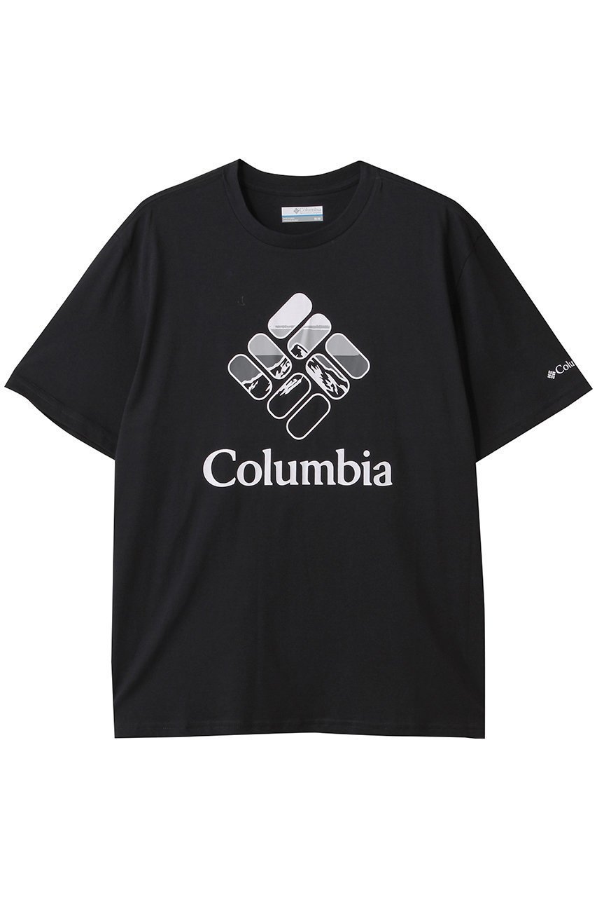 【コロンビア/Columbia / MEN】の【MEN】ラピッドリッジグラフィックTシャツ インテリア・キッズ・メンズ・レディースファッション・服の通販 founy(ファニー) 　ファッション　Fashion　メンズファッション　Fashion for Men　トップス・カットソー　Cut & Sew Tops　メンズシャツ　Shirts　アウトドア　Outdoor Clothing　グラフィック　Graphic, Graphic Design　スポーツ　Sports, Activewear　バランス　Balance, Style Balance　フィット　Fit, Slim Fit　Black・ Heavenly Stac|ID: prp329100004456417 ipo3291000000032804722