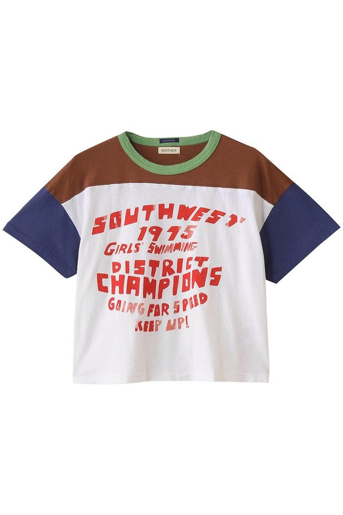 【マザー/MOTHER】のGIRL S SWIMMING クロップド プリントTシャツ(GSW) インテリア・キッズ・メンズ・レディースファッション・服の通販 founy(ファニー) https://founy.com/ クロップド Cropped コンパクト Compact ショート Short スリーブ Sleeve プリント Print ワイド Wide |ID: prp329100004456419 ipo3291000000031184380