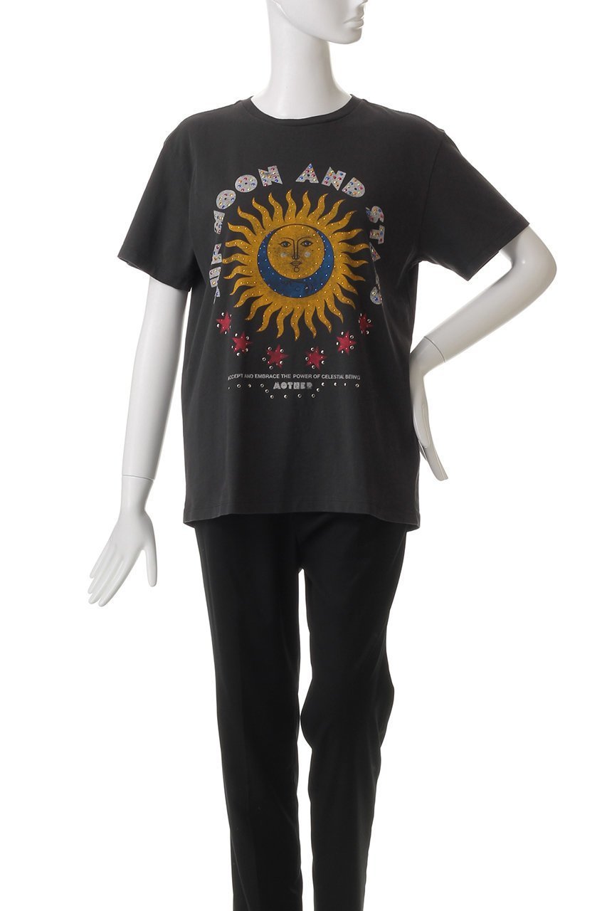【マザー/MOTHER】のSUN MOON AND STARS プリントTシャツ(SNM) 人気、トレンドファッション・服の通販 founy(ファニー) 　ファッション　Fashion　レディースファッション　WOMEN　トップス・カットソー　Tops/Tshirt　シャツ/ブラウス　Shirts/Blouses　ロング / Tシャツ　T-Shirts　カットソー　Cut and Sewn　インナー　Inner　グラフィック　Graphic　ショート　Short　スニーカー　Sneakers　スリーブ　Sleeve　デニム　Denim　フェミニン　Feminine　プリント　Print　モチーフ　Motif　other-2|ID: prp329100004456420 ipo3291000000031250597