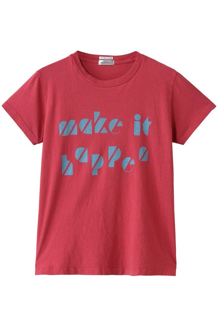 【マザー/MOTHER】のMAKE IT HAPPEN プリントTシャツ(MKT) インテリア・キッズ・メンズ・レディースファッション・服の通販 founy(ファニー) https://founy.com/ ファッション Fashion レディースファッション WOMEN トップス・カットソー Tops/Tshirt シャツ/ブラウス Shirts/Blouses ロング / Tシャツ T-Shirts カットソー Cut and Sewn コンパクト Compact ショート Short スリーブ Sleeve プリント Print 再入荷 Restock/Back In Stock/Re Arrival |ID: prp329100004456421 ipo3291000000031184384