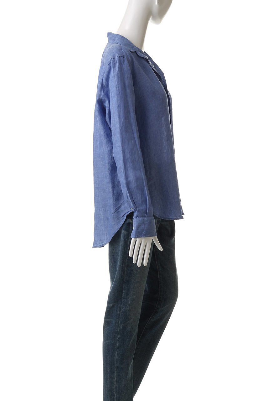 【フランク&アイリーン/Frank&Eileen】のEILEEN イタリアンリネン ダークブルーシャツ 人気、トレンドファッション・服の通販 founy(ファニー) 　ファッション　Fashion　レディースファッション　WOMEN　トップス・カットソー　Tops/Tshirt　シャツ/ブラウス　Shirts/Blouses　スリーブ　Sleeve　リネン　Linen　ロング　Long　夏　Summer　定番　Standard　other-3|ID: prp329100004456422 ipo3291000000031250616