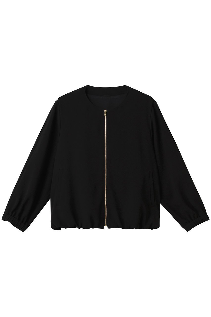 【アナイ/ANAYI】のトリアセポリエステルブルゾン インテリア・キッズ・メンズ・レディースファッション・服の通販 founy(ファニー) 　ファッション　Fashion　レディースファッション　Fashion for Women　アウター　Coat / Outerwear Collection　レディースジャケット・軽アウター　Jackets　ブルゾンジャケット・スポーティアウター　Blouson Jackets　シンプル　Simple, Minimal　ジャケット　Jacket, Outerwear　ブルゾン　Blouson, Bomber Jacket　エレガント 上品　Elegant　ブラック|ID: prp329100004456427 ipo3291000000032954652